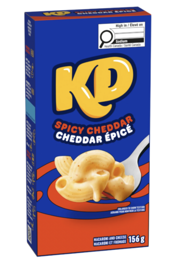 KD Kraft Spicy Cheddar Mac & Cheese