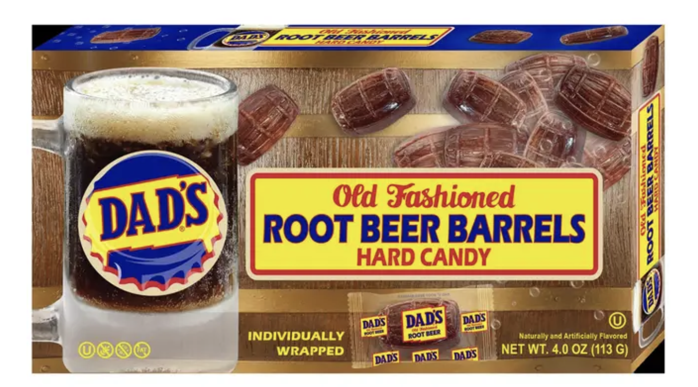 Dad's Old Fashioned Root Beer Barrels Hard Candy