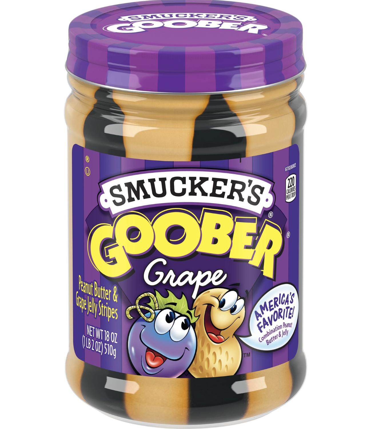 Smucker's Goober Grape Peanut Butter & Jelly Stripes
