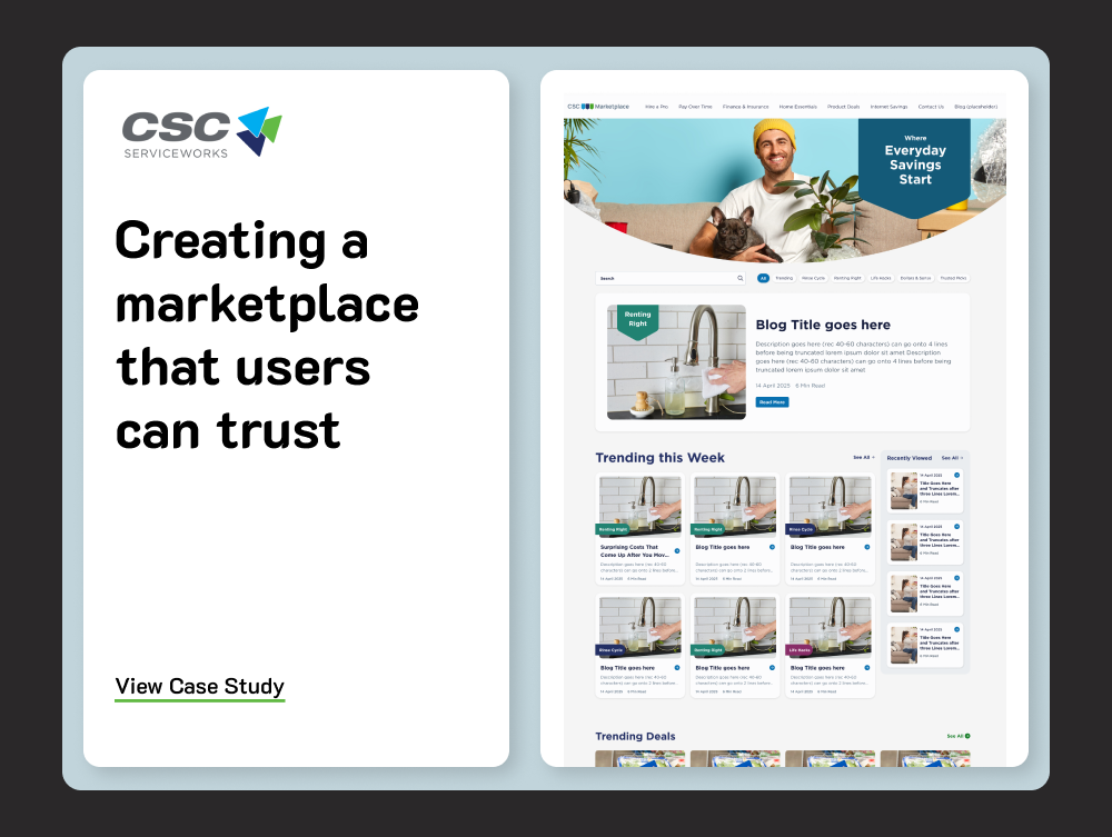 CSC: Creating a marketplace that users can trust