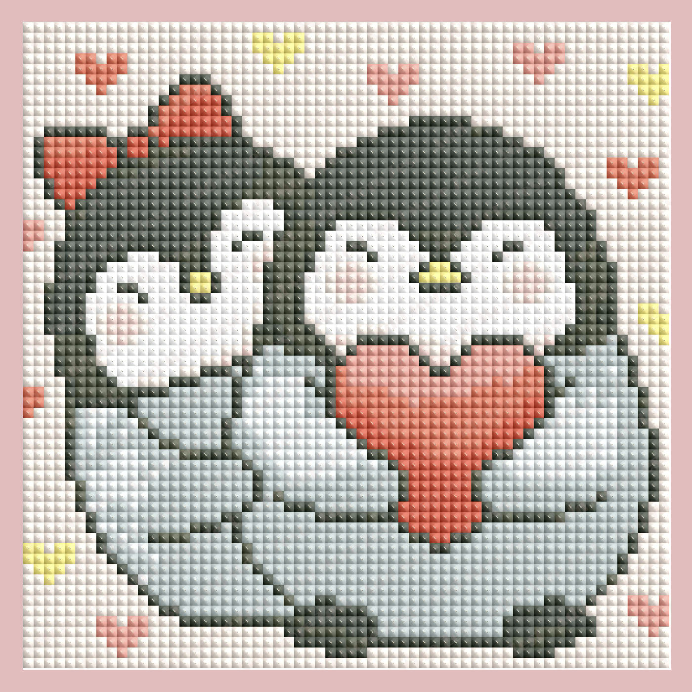 Mini Square Diamond Painting - Love Penguins