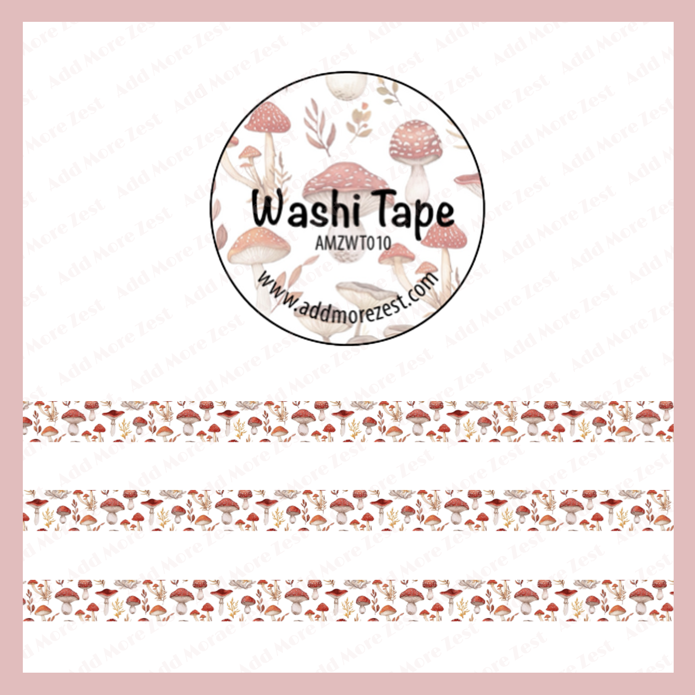 AMZ Washi Tape - Mushrooms