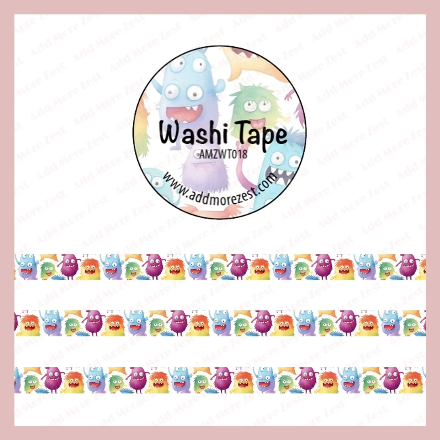 AMZ Washi Tape - Monsters