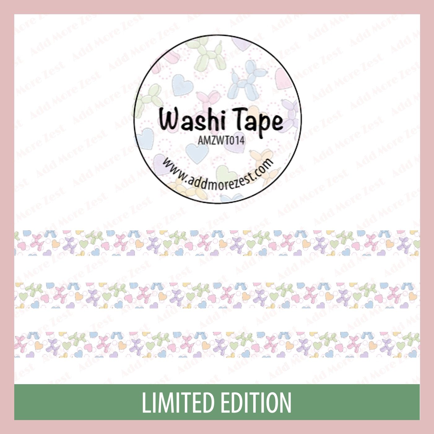 AMZ Washi Tape - Balloon Dogs