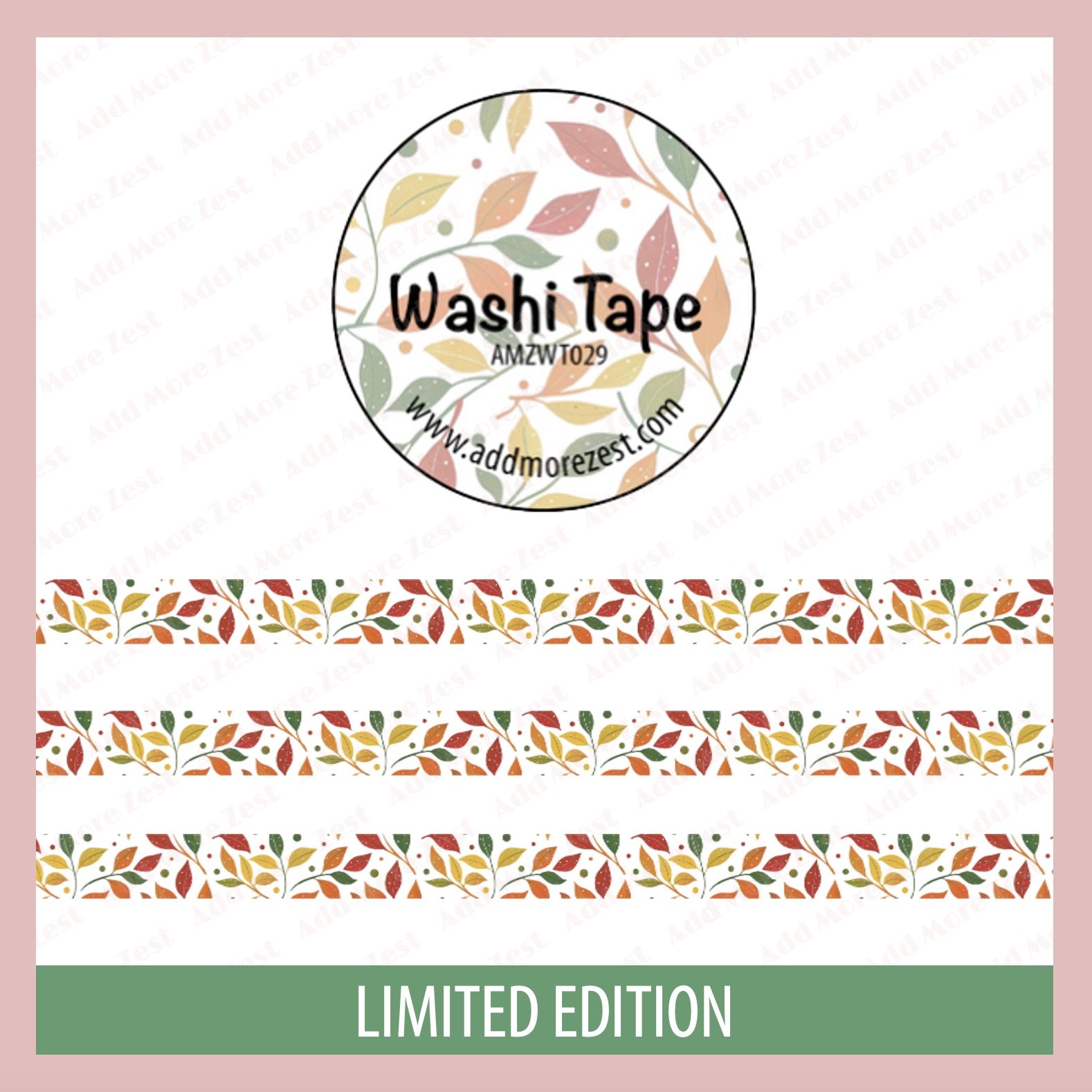 AMZ Washi Tape - Autumn Leaves