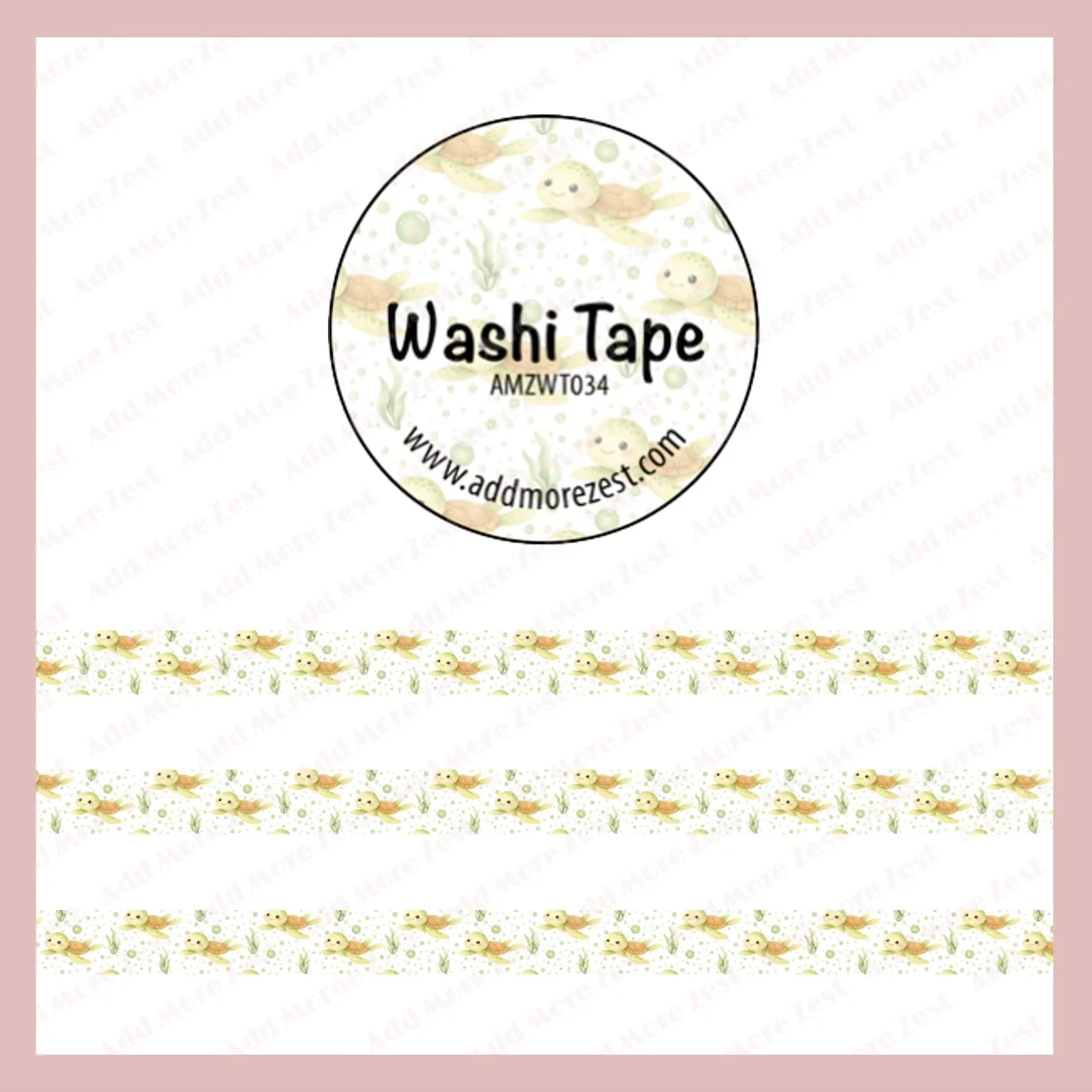 AMZ Washi Tape - Turtles