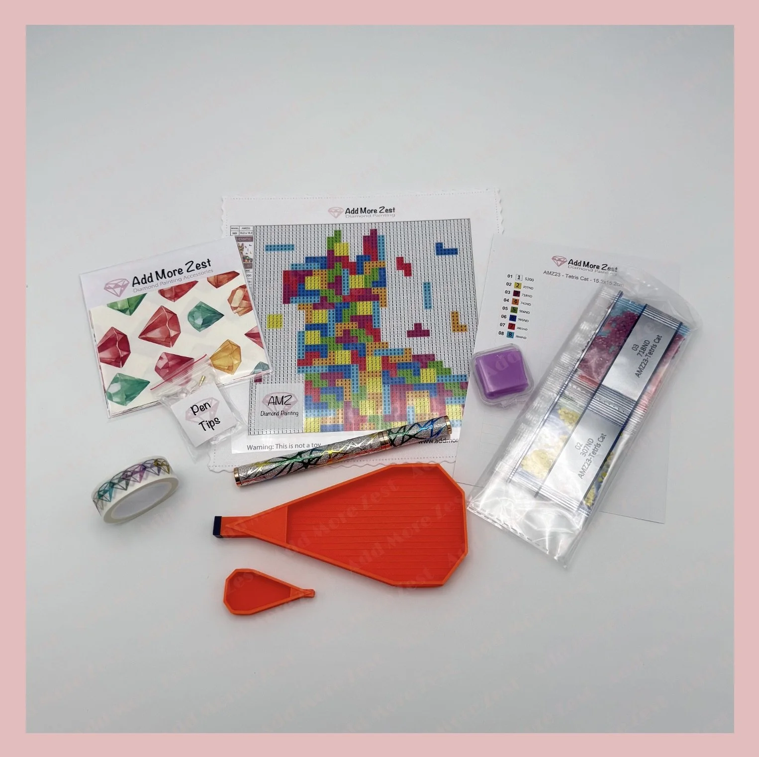 Diamond Painting Gift Box - Tetris Cat