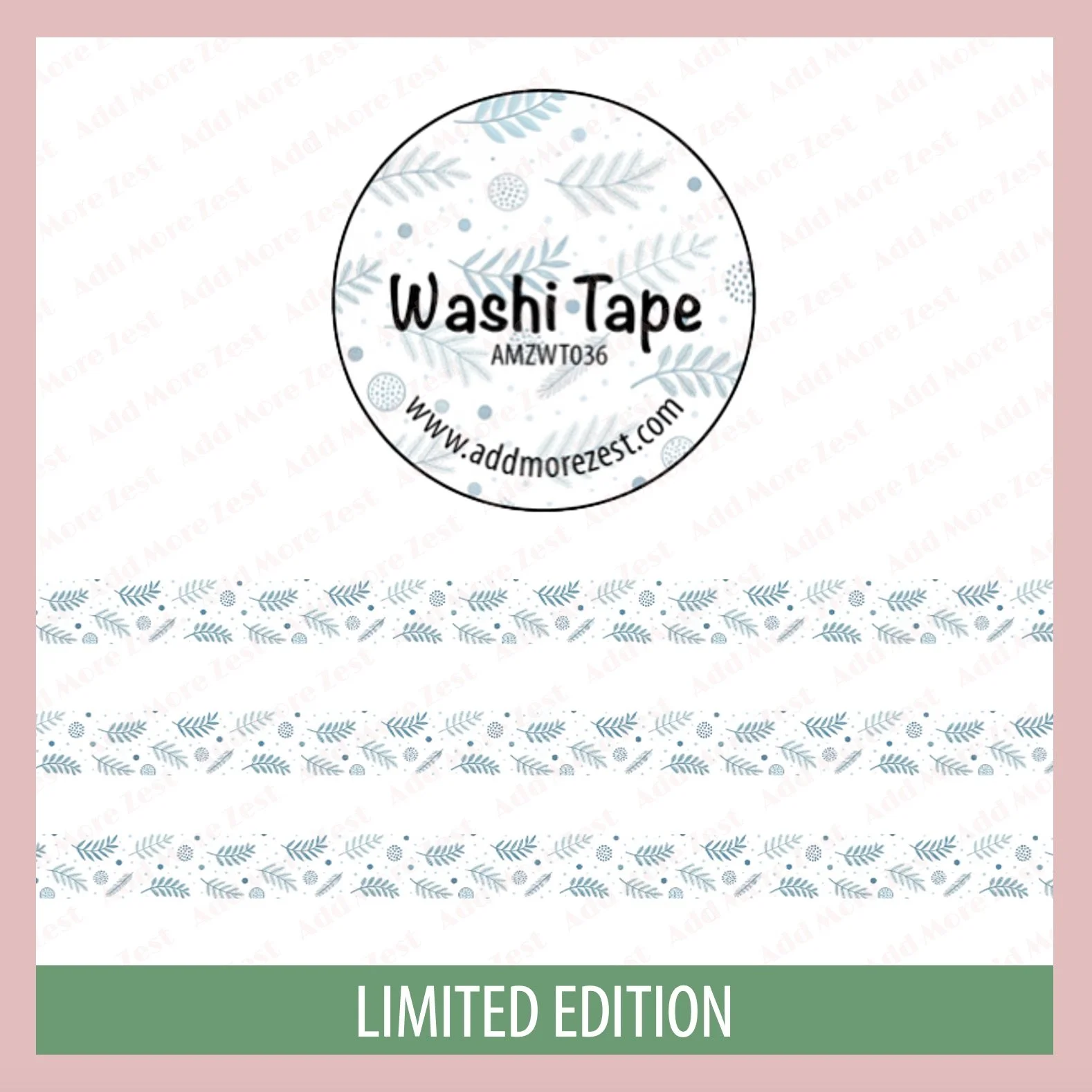 AMZ Washi Tape - Winter Leaves