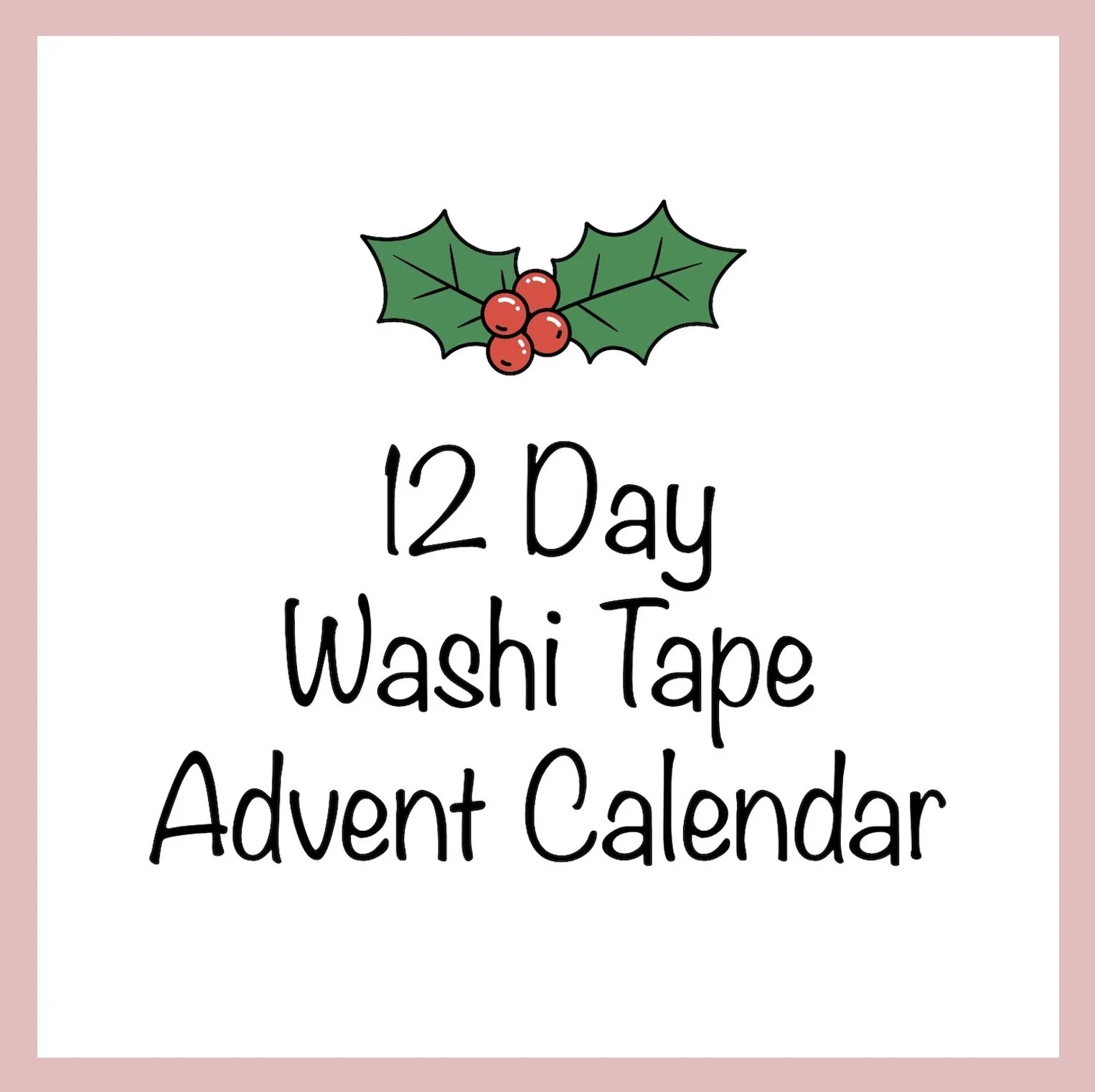 AMZ 12-Day Washi Tape Advent Calendar 2026