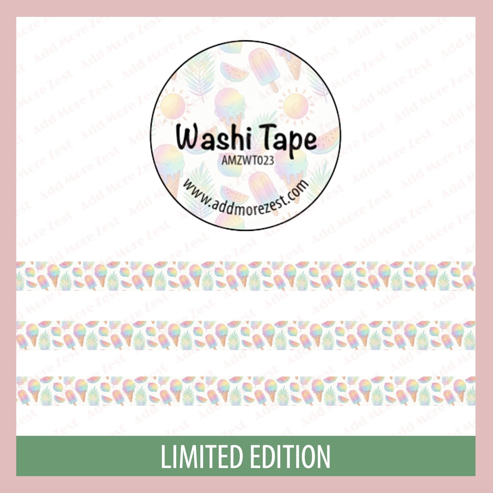 AMZ Washi Tape - Ice Cream