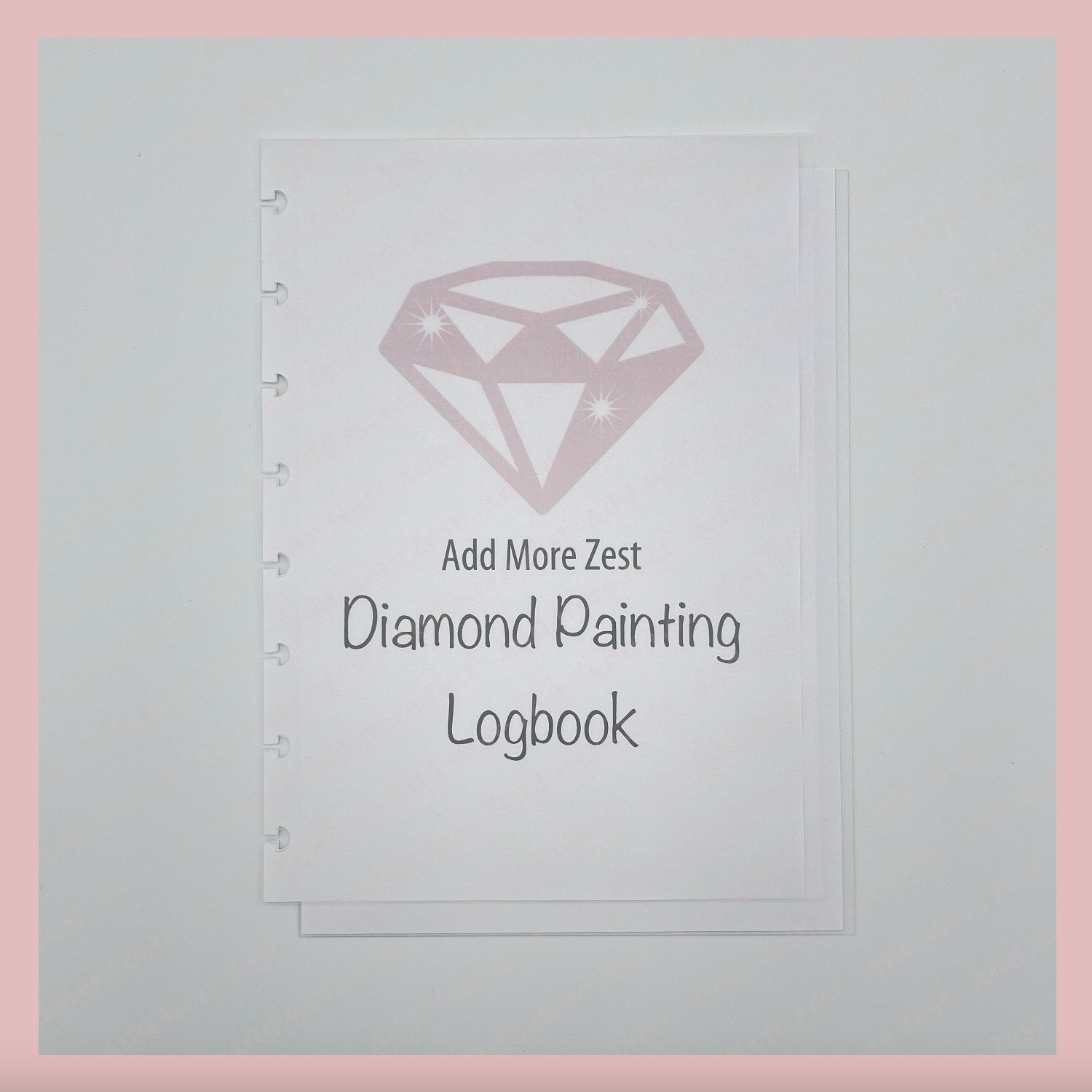 Diamond Painting Logbook Cover