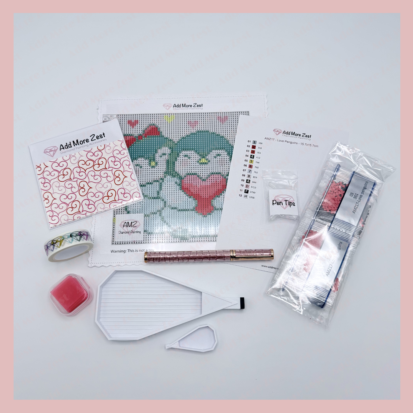 Diamond Painting Gift Box - Love Penguins