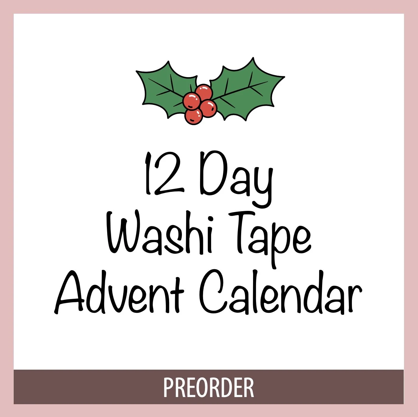 AMZ 12-Day Washie Tape Advent Calendar 2026