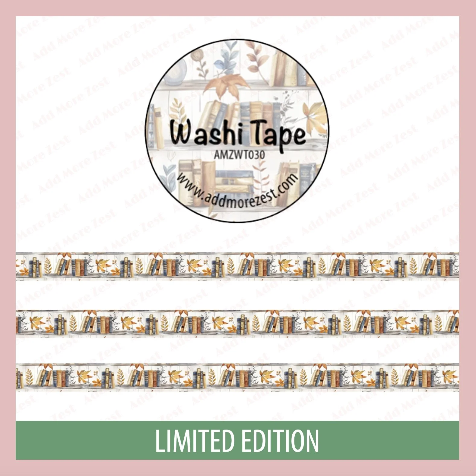 AMZ Washi Tape - Autumn Books