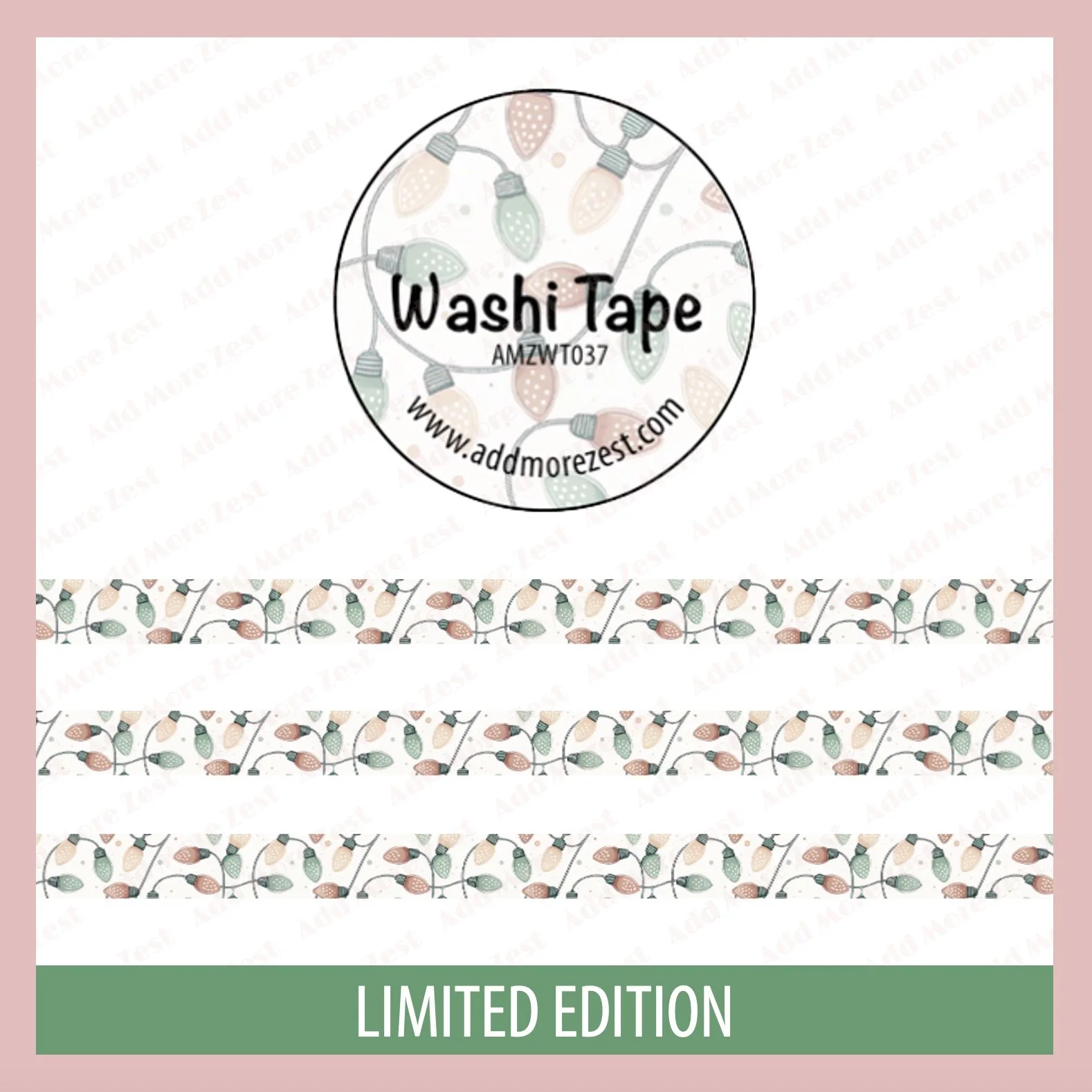 AMZ Washi Tape - Christmas Lights