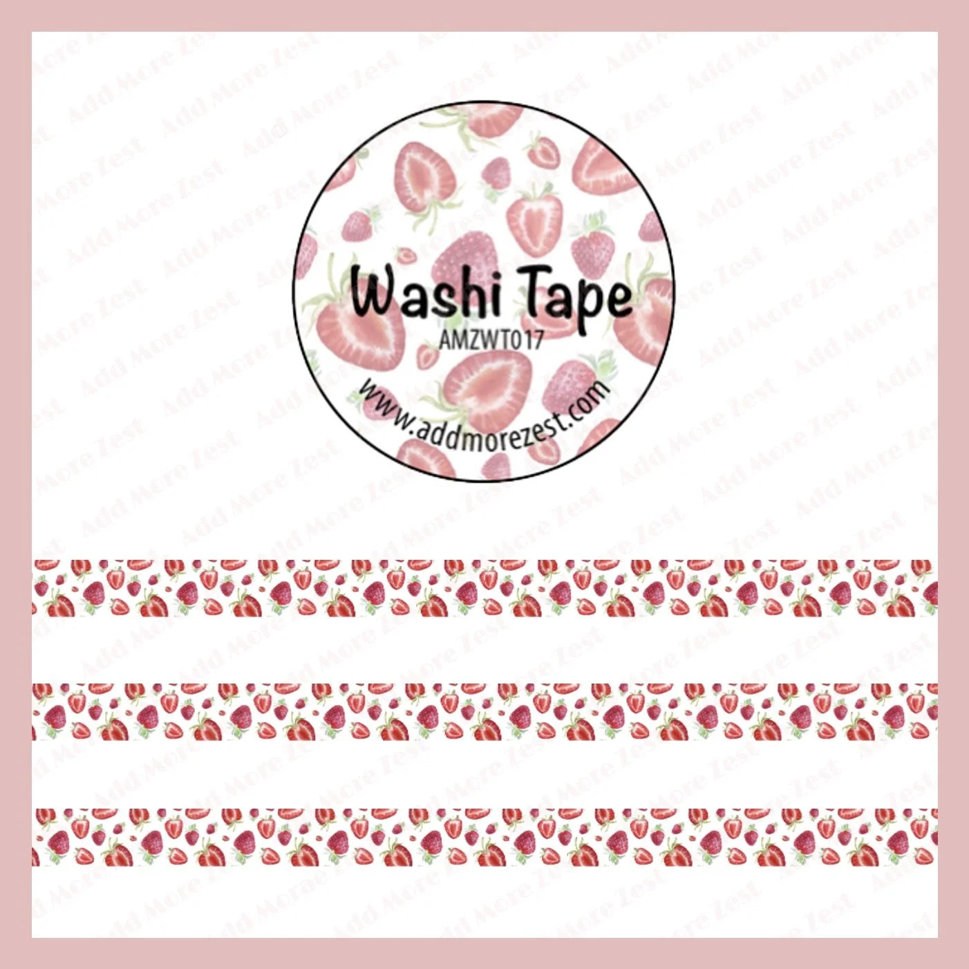 AMZ Washi Tape - Strawberries