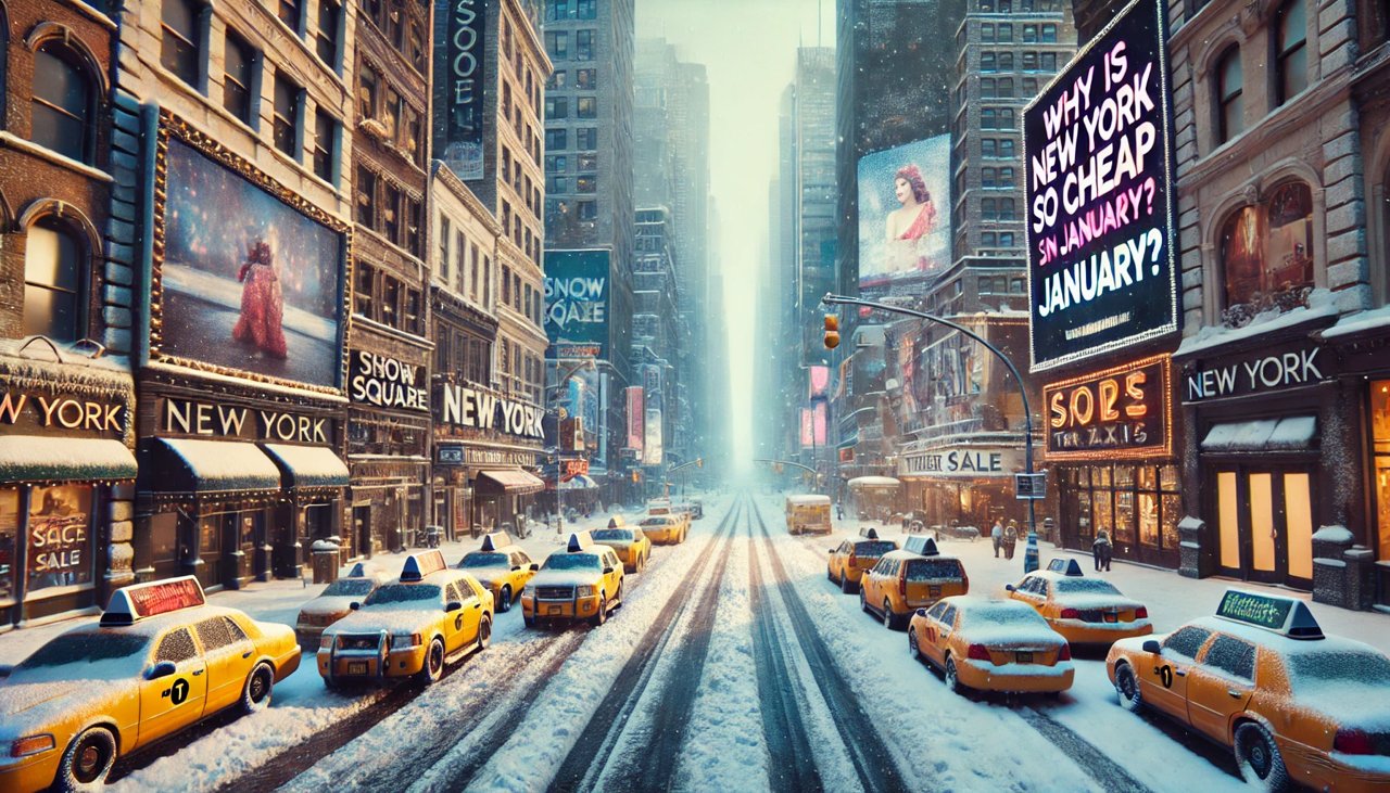 Why is New York so cheap in January?