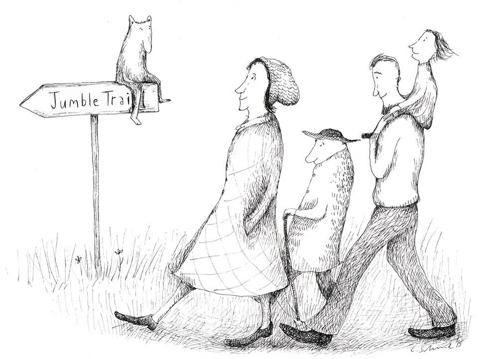Claudia Schmid Jumble Trail drawing.jpg