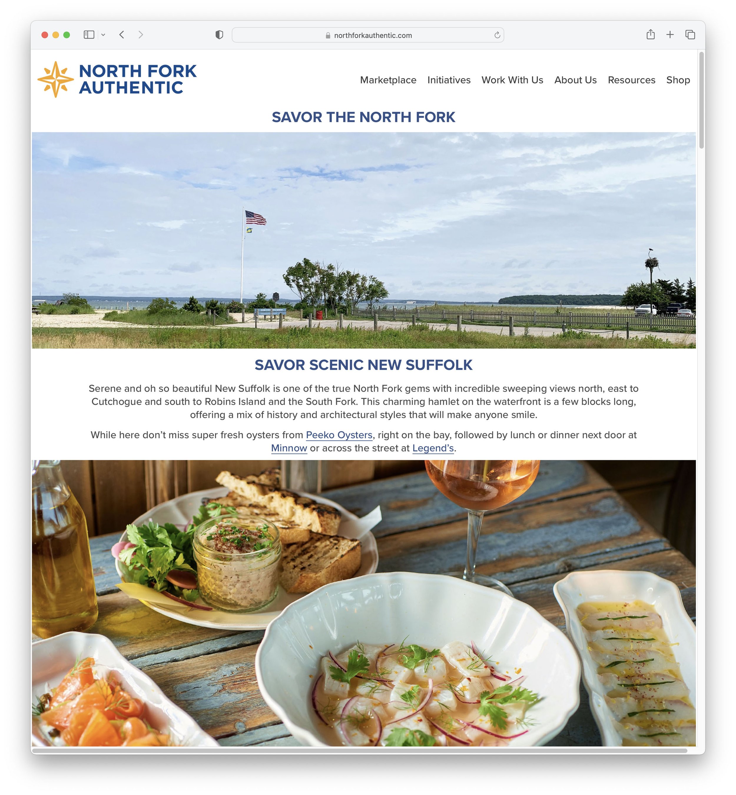 SAVOR SCENIC NEW SUFFOLK - a look at this North Fork gem and the food scene and producers that call New Suffolk home.