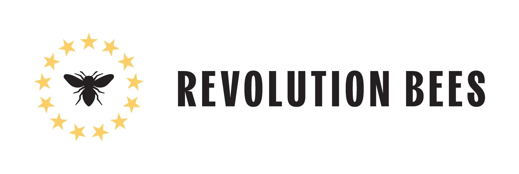 Revolution Bees logo lockup