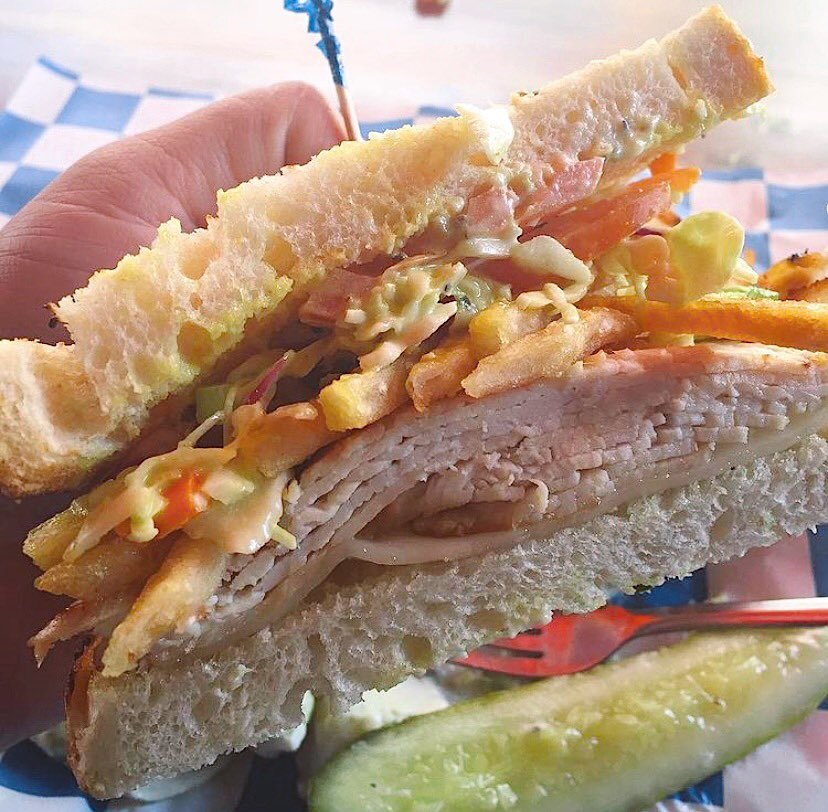 Fries in every bite. 😍🍟 Get the Turkey Primanti made with warm turkey on sourdough with white cheddar, fries, coleslaw and tomato.