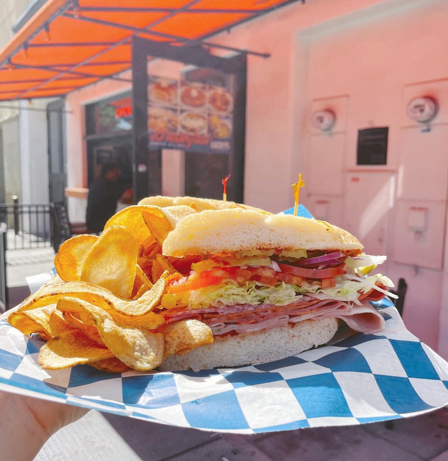 East meets West! 🤝 Get Jack&rsquo;s East Coast Sub Special filled with mortadella, genoa salami, hot capicola, pepperoni, provolone cheese, LTO, pickles, oil, vinegar &amp; Italian hot pepper spread.