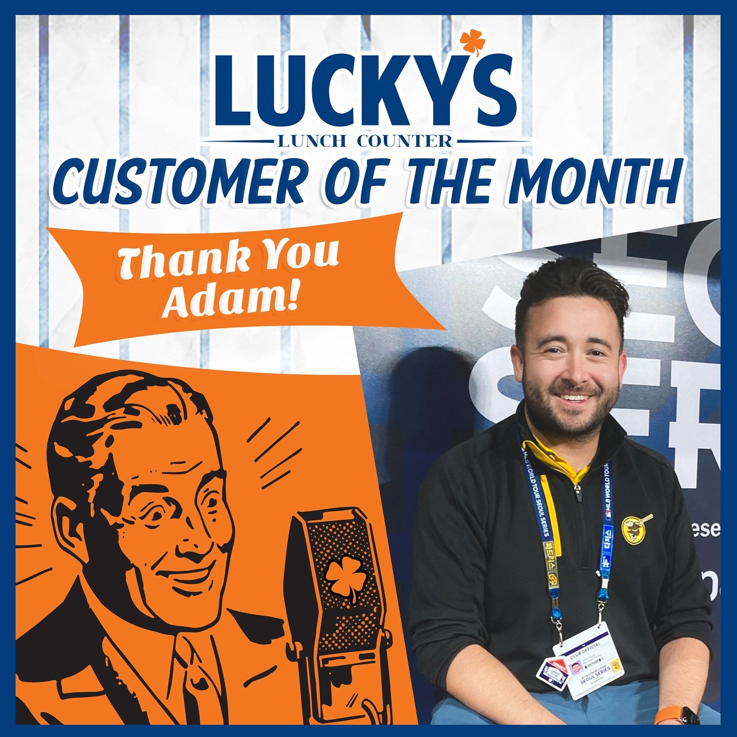 Happy November! 🍁🍃We&rsquo;re fallin&rsquo; for our Customer of the Month, Adam! His favorite meal to order is the #11 Two-Egg Combo with over medium eggs, extra bacon and a tortilla. Congrats!