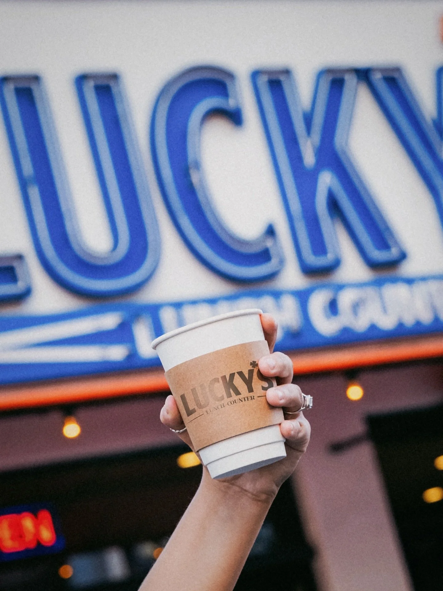 Plan your work week routine with a little perk: enjoy free coffee before 9am on weekdays at Lucky&rsquo;s!☕

~available with any food item purchase~