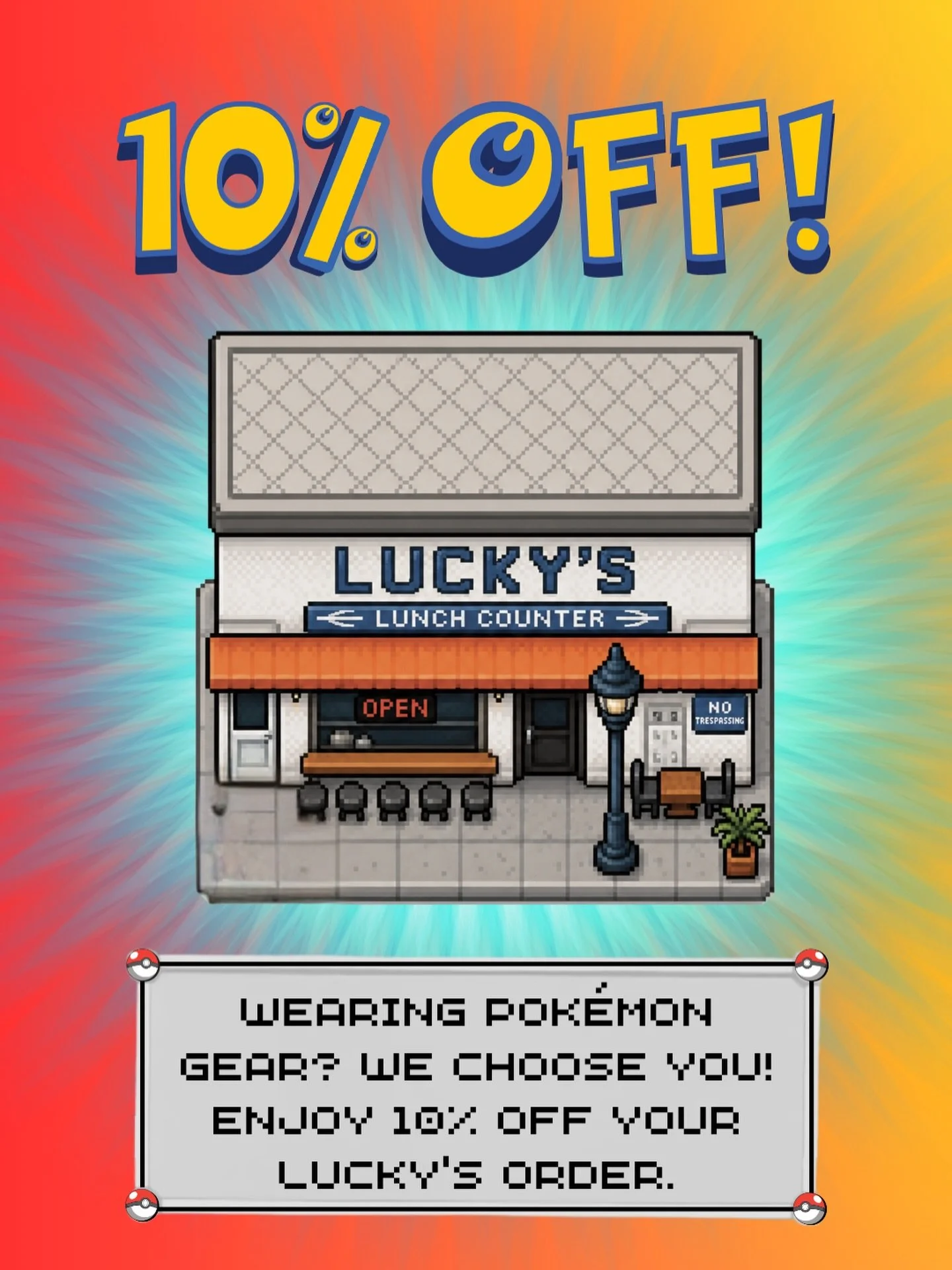 A wild Comic-Con Special appeared!⚡️ Show up matching our Pok&eacute;mon theme and score 10% OFF your order Thursday through Sunday. Gotta catch this deal before it&rsquo;s gone! #sdcc