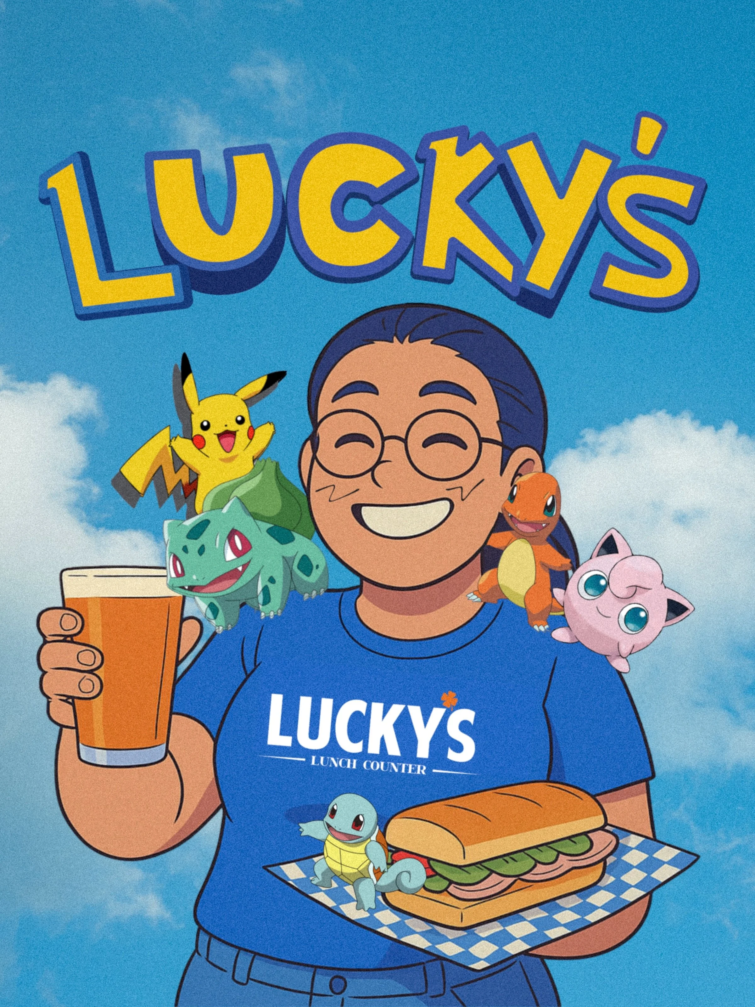 Happy Comic-Con Week!!!⚡🟡⚈ ․̫ ⚈ 🟡

Power up before your Comic-Con quest with coffee, breakfast, and lunch at Lucky&rsquo;s. We&rsquo;ll be here all week keeping Trainers fueled.