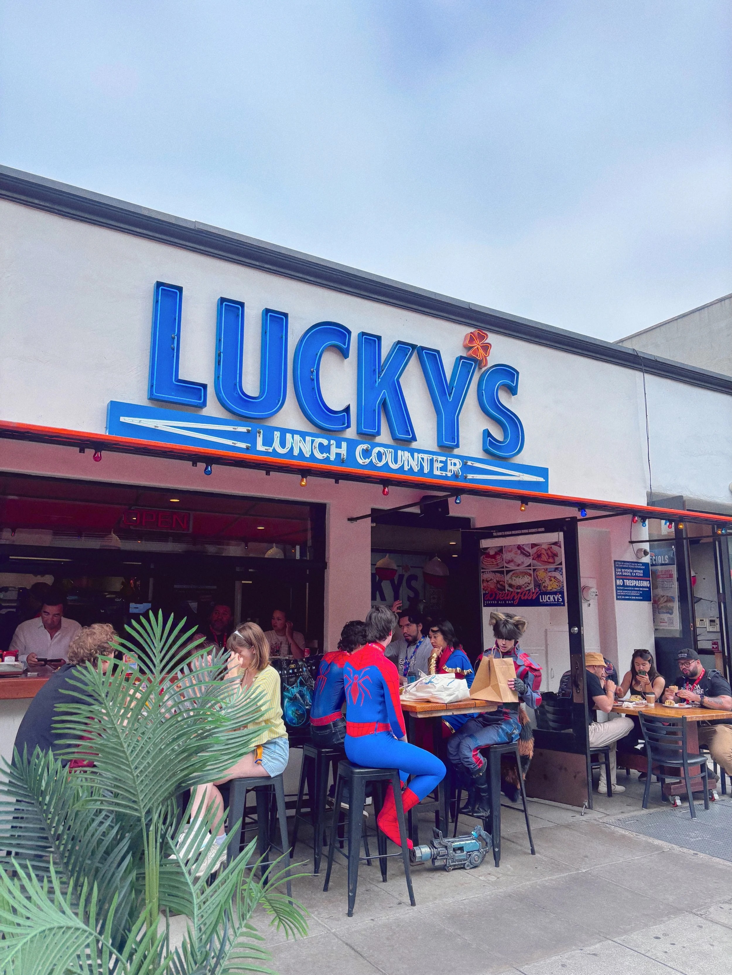 It&rsquo;s the day of Comic-Con 2026! Fuel up at Lucky&rsquo;s Lunch Counter&mdash;the perfect pit stop before your next battle 💥🍔⚡