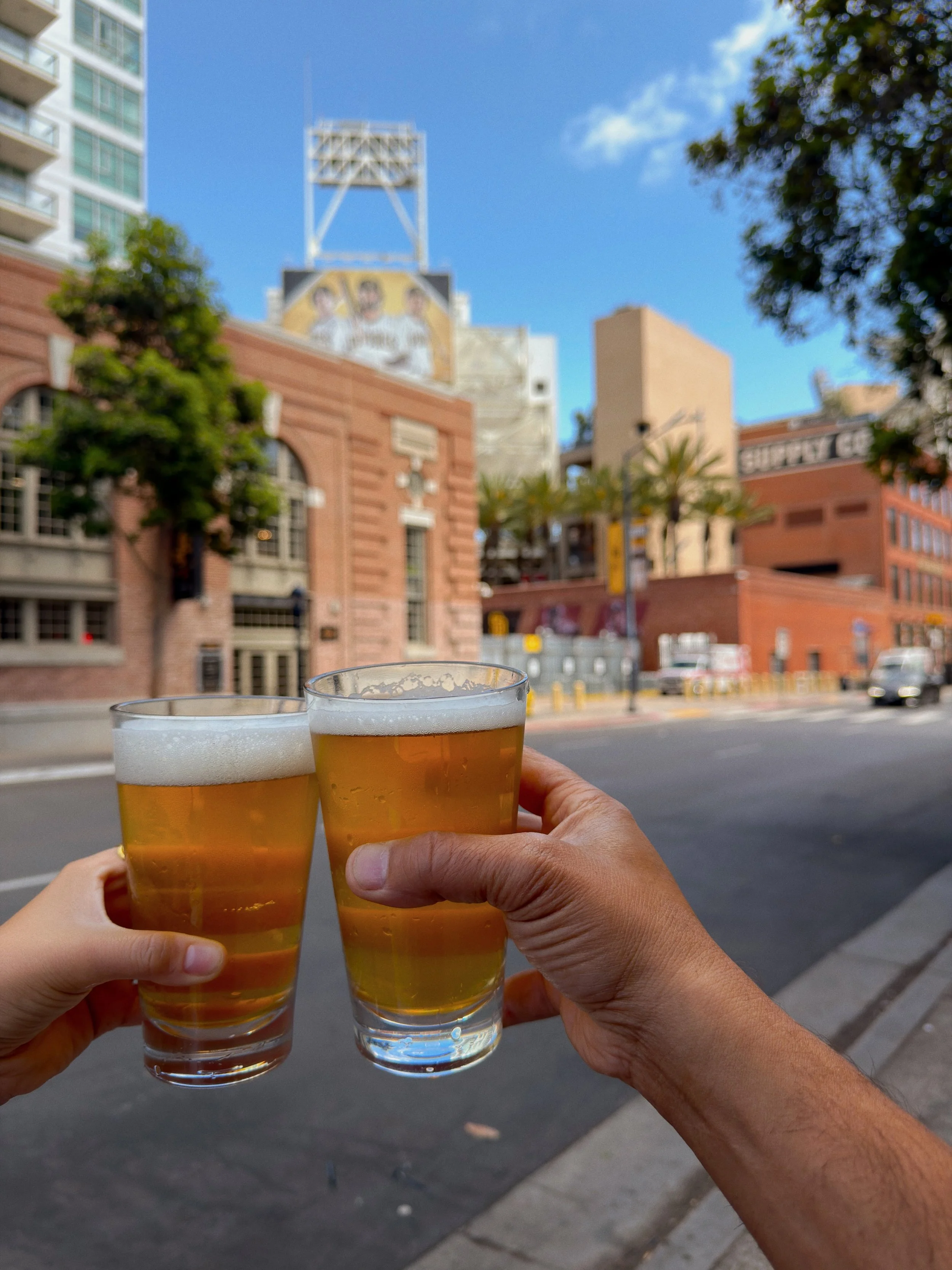 Padres vs. Giants at 1:10 PM, but we&rsquo;re already warmin&rsquo; up across the street! Swing by for lunch and a $4 beer ☀️⚾️