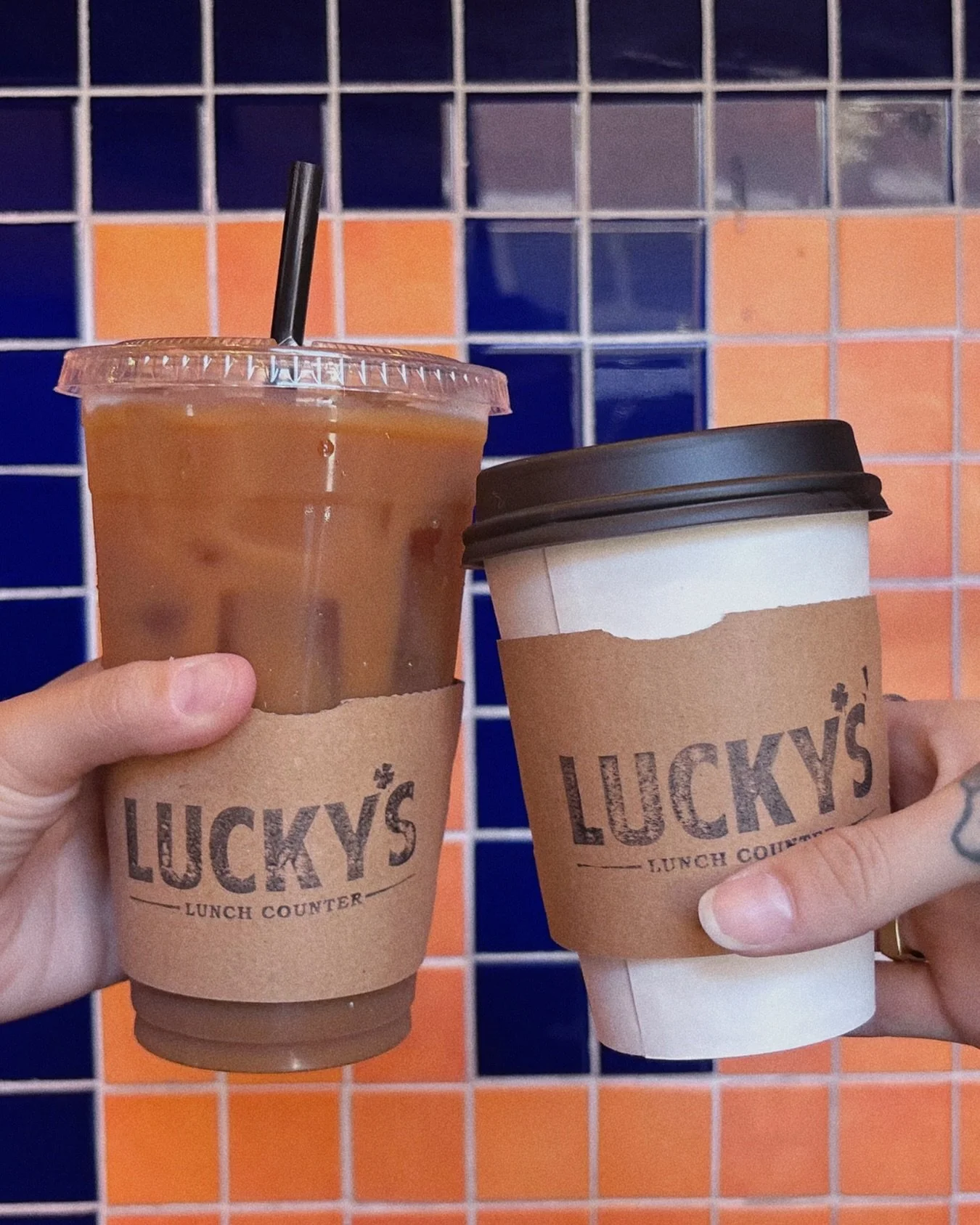 Rise &amp; shine, it&rsquo;s free coffee time! Available weekdays at Lucky&rsquo;s with any purchase☕