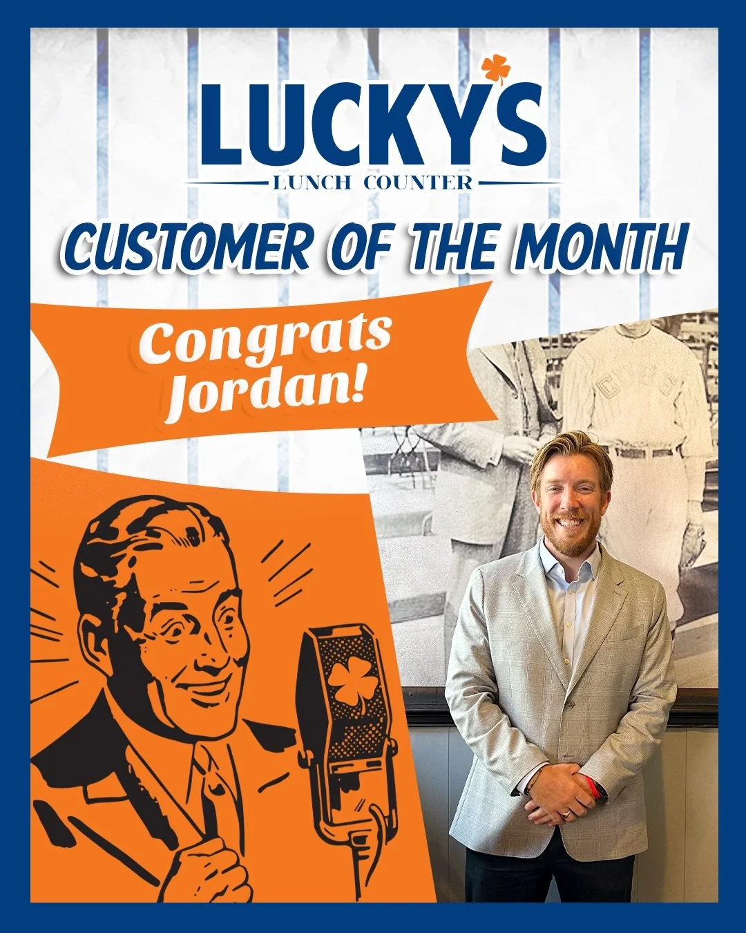 Congrats to our August Customer of the Month, Jordan! His go-to? The SUPER Chicken Sandwich. We&rsquo;re SUPER lucky to serve you, Jordan 🥪⭐️