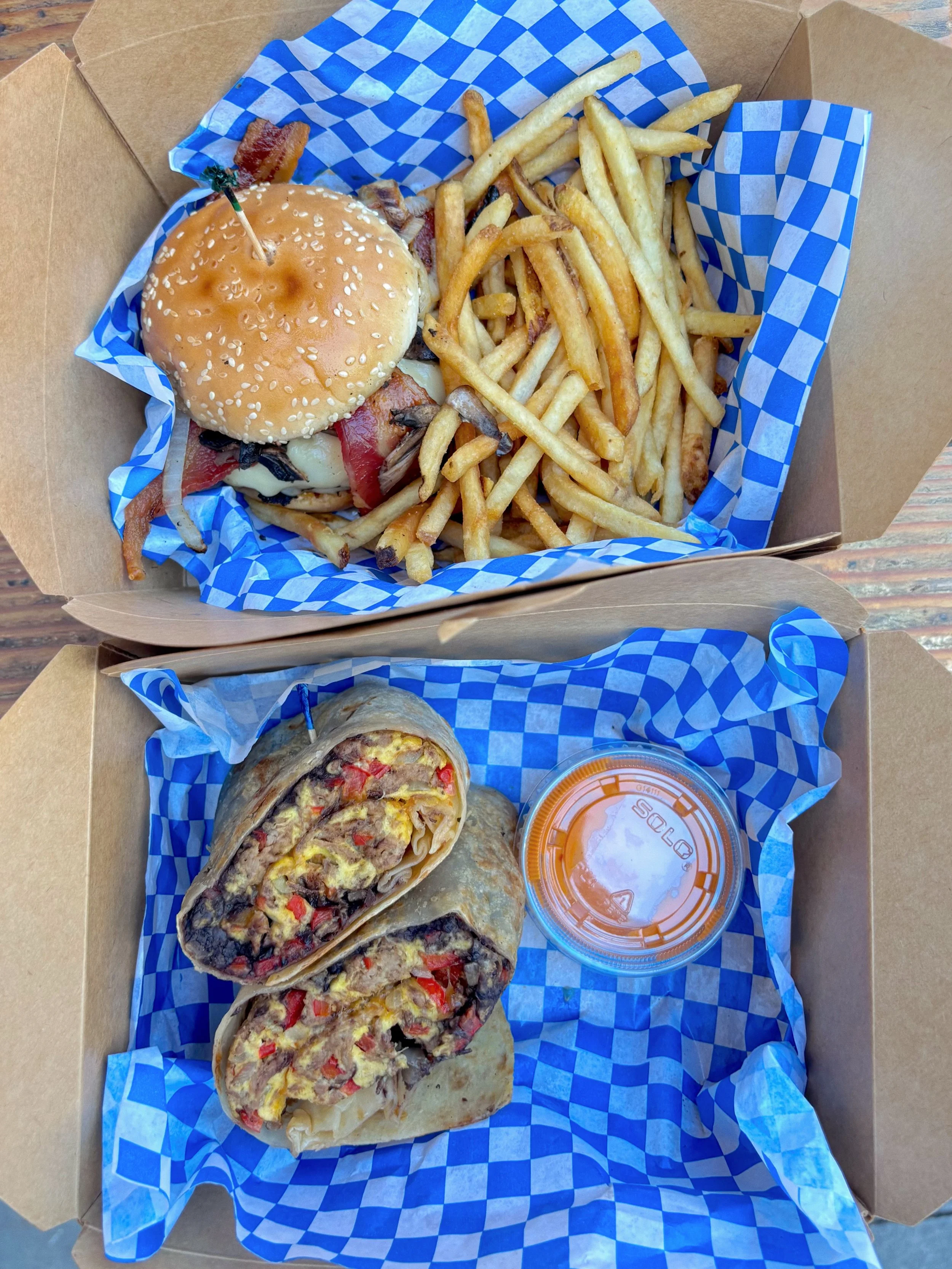October is almost over, and so are these specials!🧟&zwj;♂️ Last chance to try our Blackened Burger &amp; Machaca Breakfast Burrito.