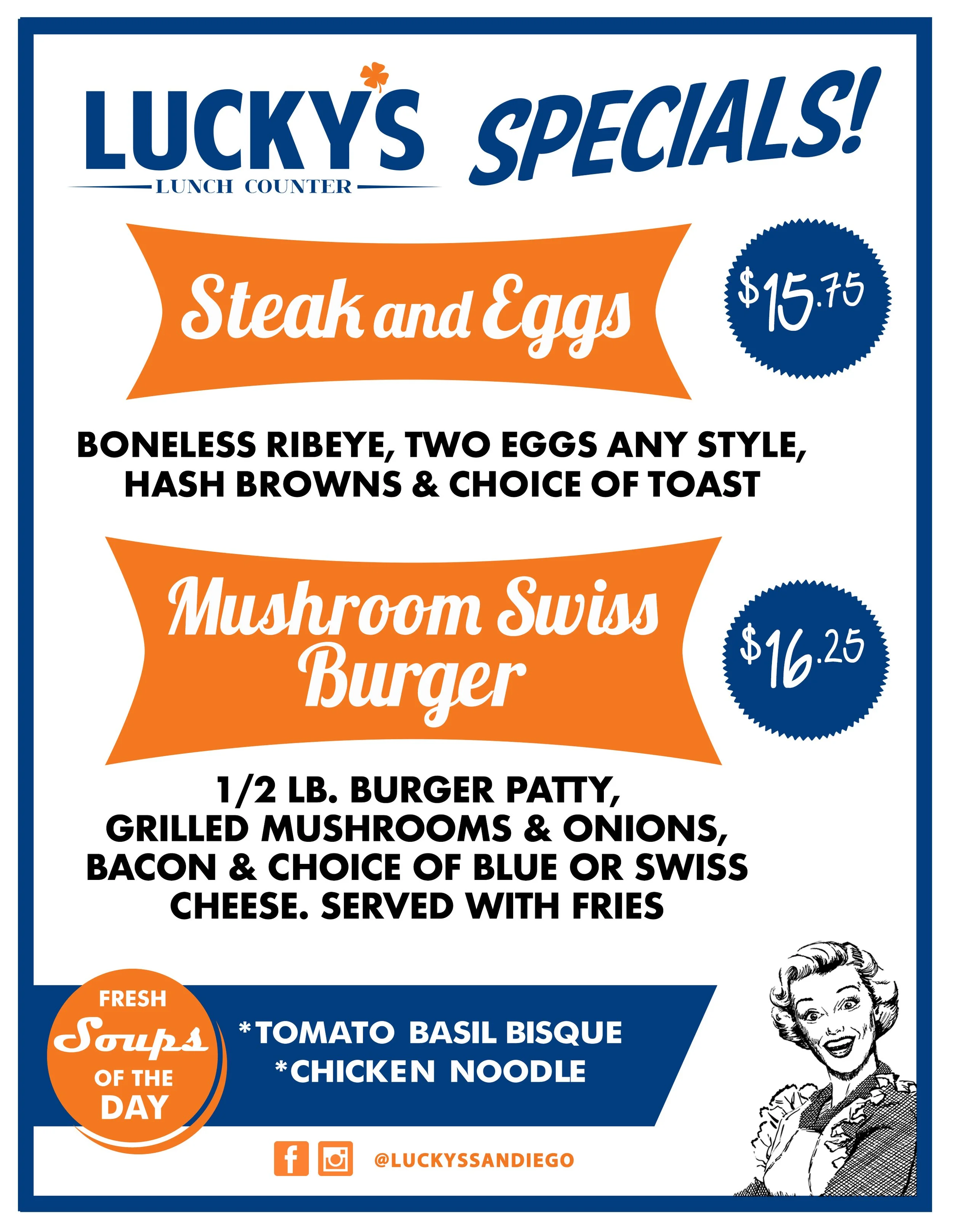 Specials — Lucky's Lunch Counter