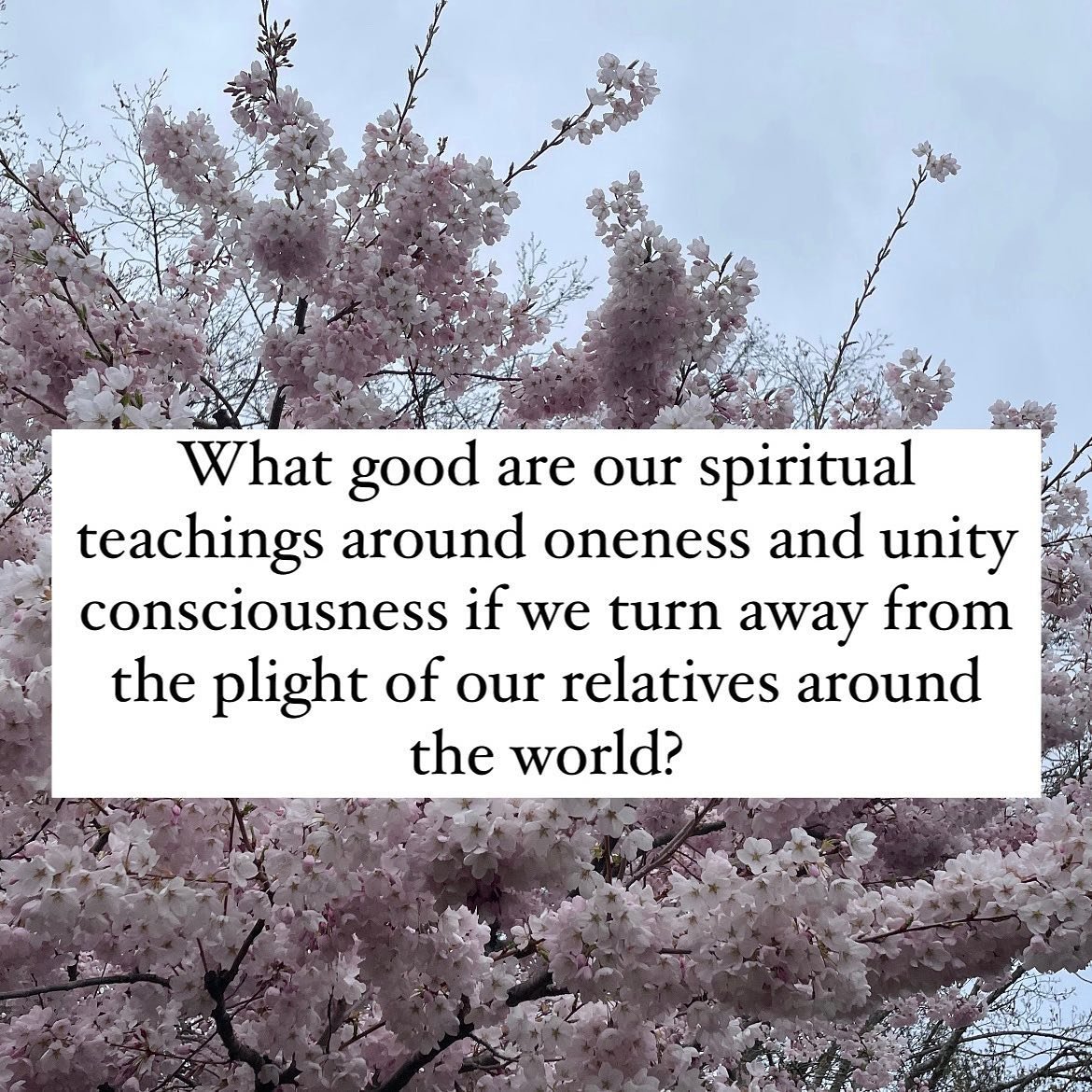 If a spiritual teaching or practice never expands beyond the Self&hellip;I don&rsquo;t want it 🙅🏻&zwj;♀️

Yes, we do need to do our own work. It&rsquo;s imperative that we do our own work.

AND at some point, we must show up for something greater t