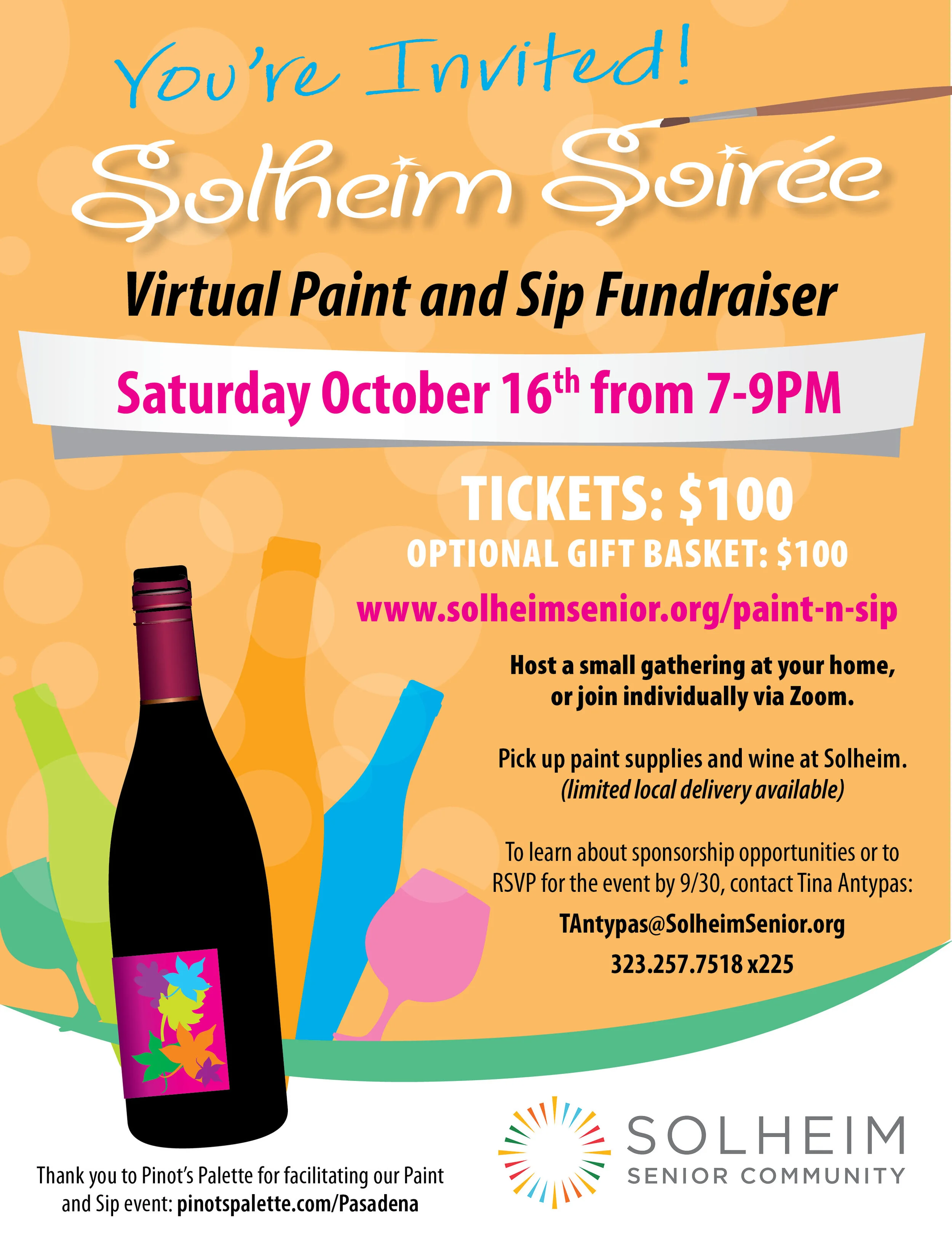 Solheim Soiree-Paint-n-Sip Fundraiser