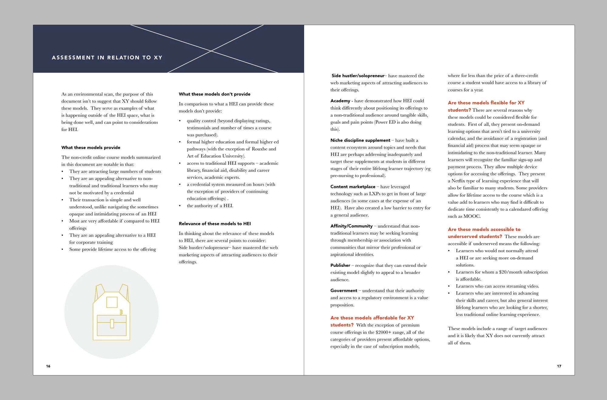 Report Template - layout, illustrations in Adobe InDesign
