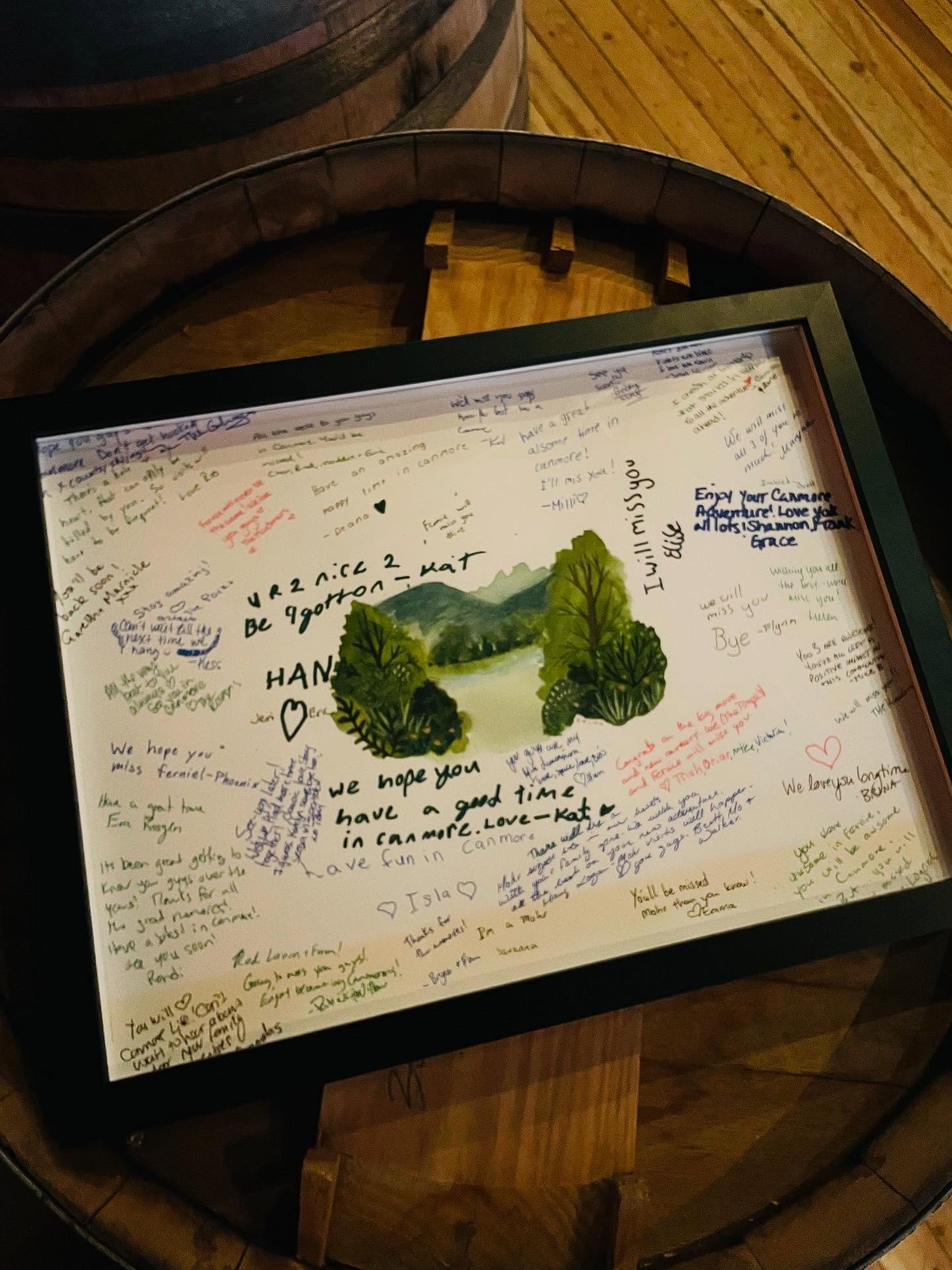 The pressure is on when you&rsquo;re making art for people you love. Our good friends are leaving Fernie so we partied like it was 1996 last night and sent them off with our well wishes. This is a bit of the process of the little Fernie mountain scen
