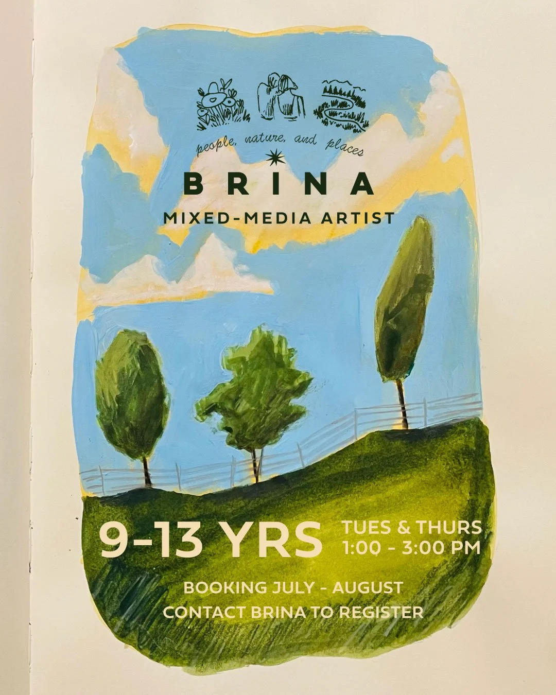 Are you starting to plan for the summer? Well, let me plant a little seed because I'm working on regular kid's summer art afternoons to beat the heat, be creative, and have some fun! Open to kids 9-13 yrs old.

Quick details: Tuesdays and Thursday, 1