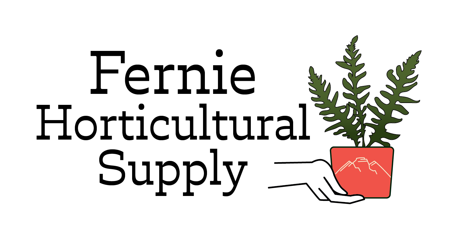 Fernie Horticultural Supply - Logo Design, one hand design and in colour