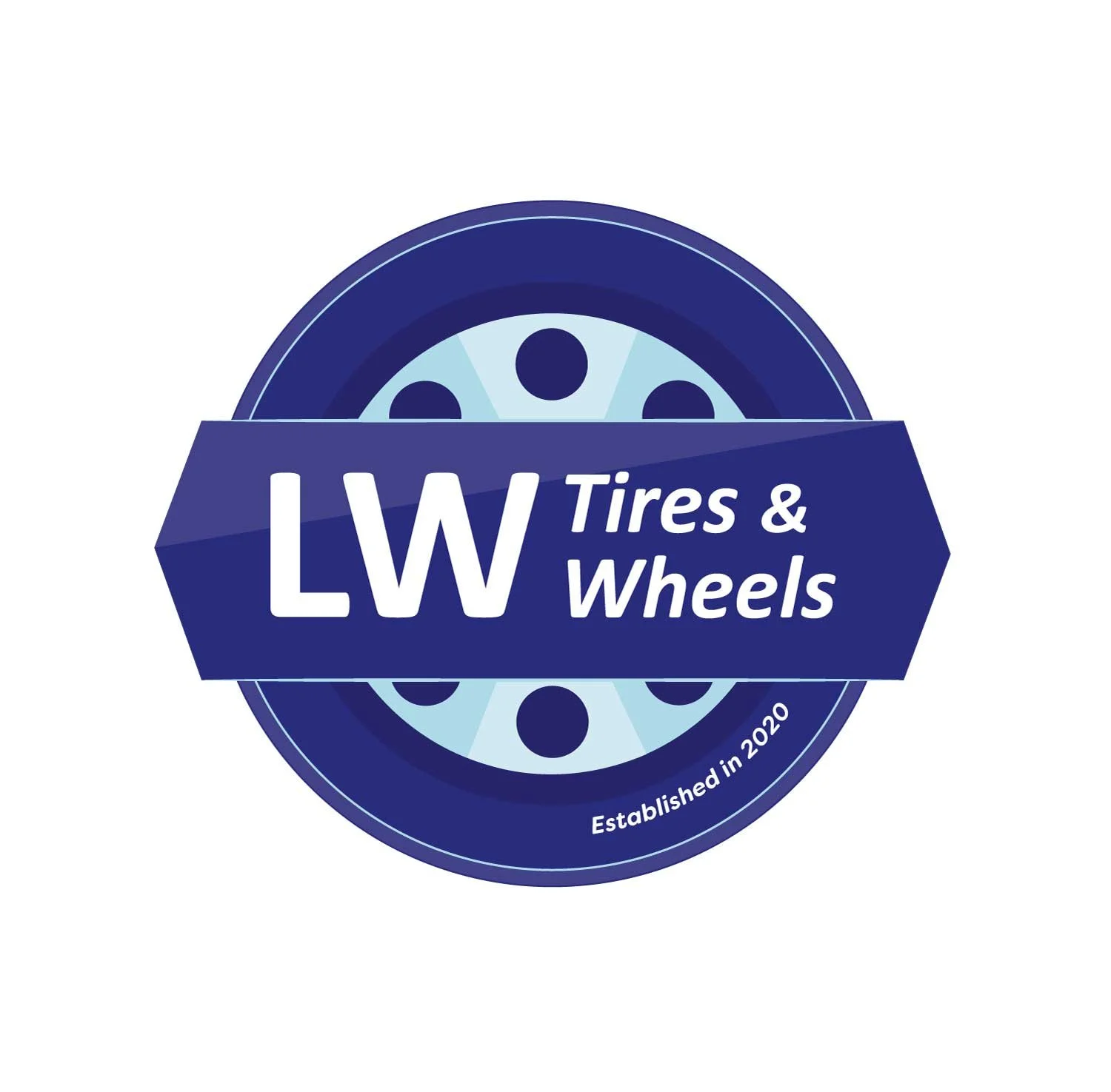 LW Tires & Wheels Logo Design