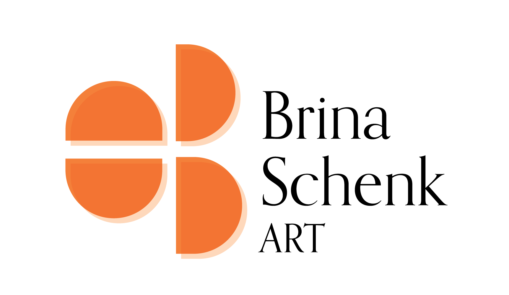 Brina Schenk Art logo design and branding