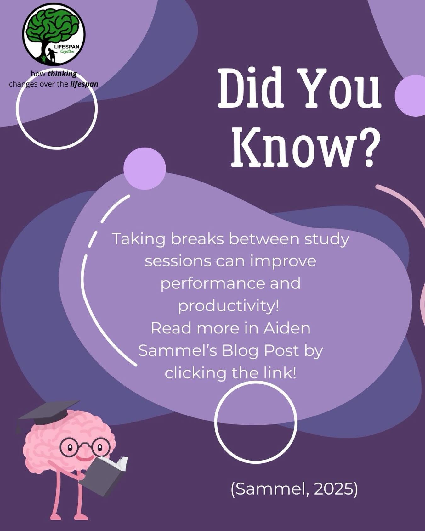 Exam season is approaching!📚 Read this blog to learn more about how taking breaks benefits productivity! #cognition#psychology