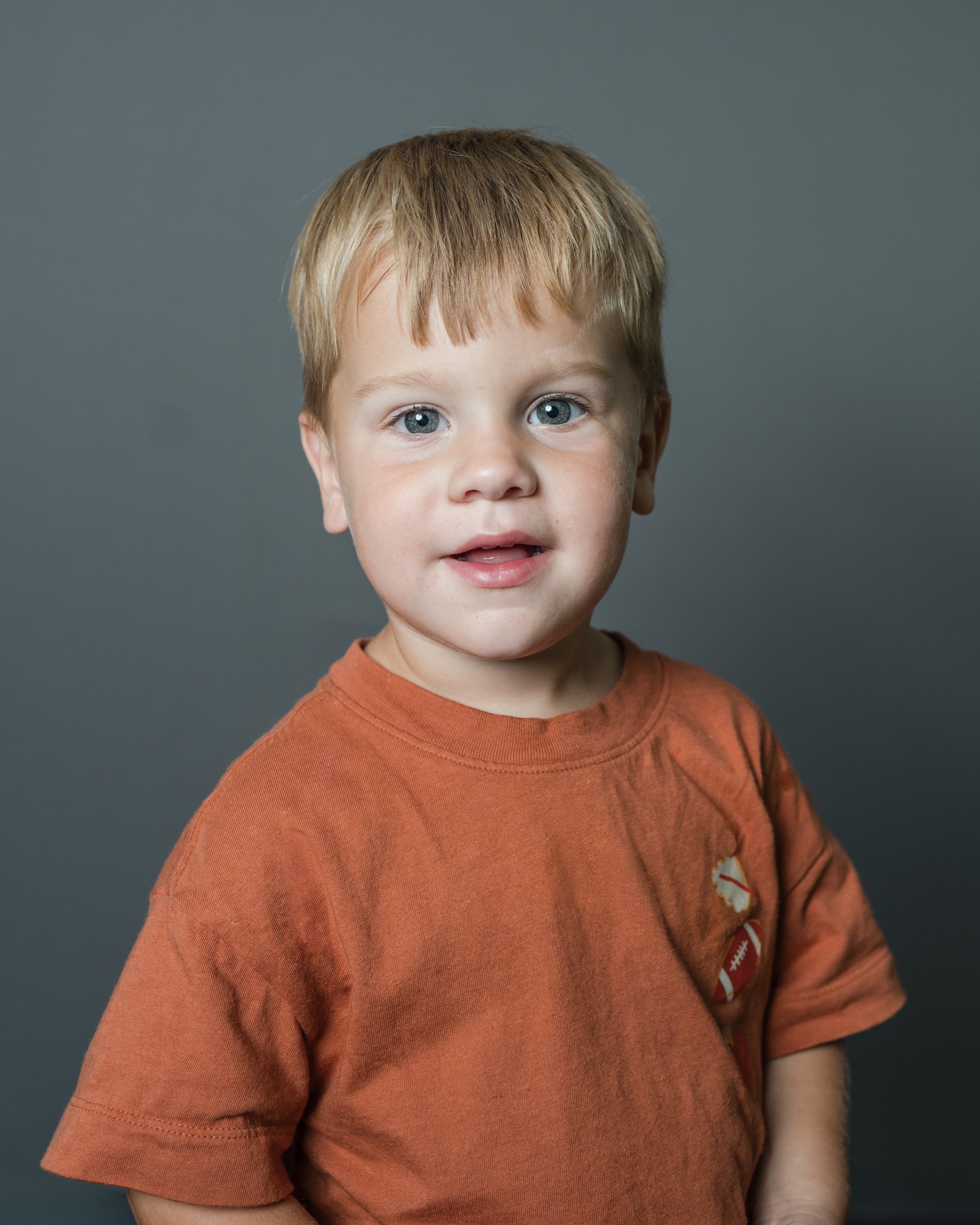 Preschool student portrait during school picture day in Raleigh NC