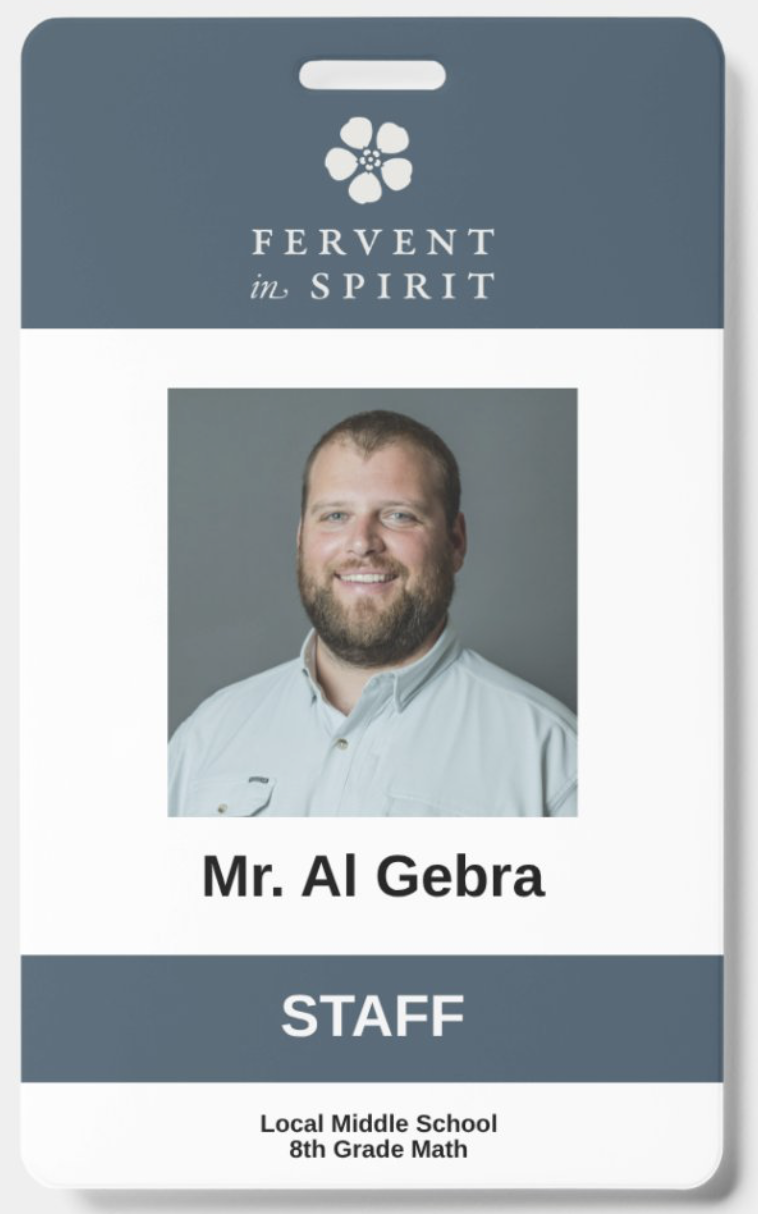 ID badge for NC School Staff