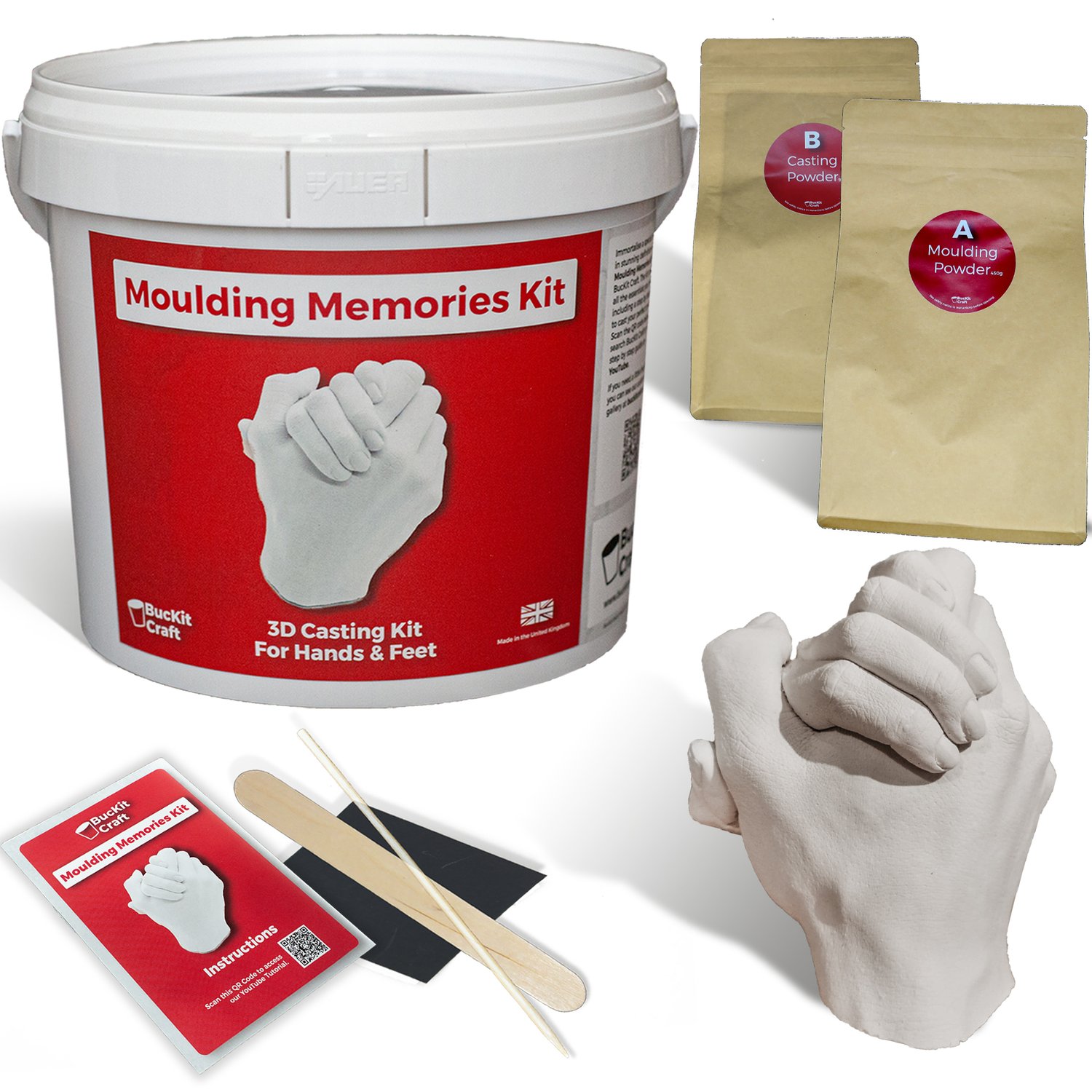 Couples Hand Casting Kit • Casting Process  Casting kit, Diy craft  projects, Couple hands