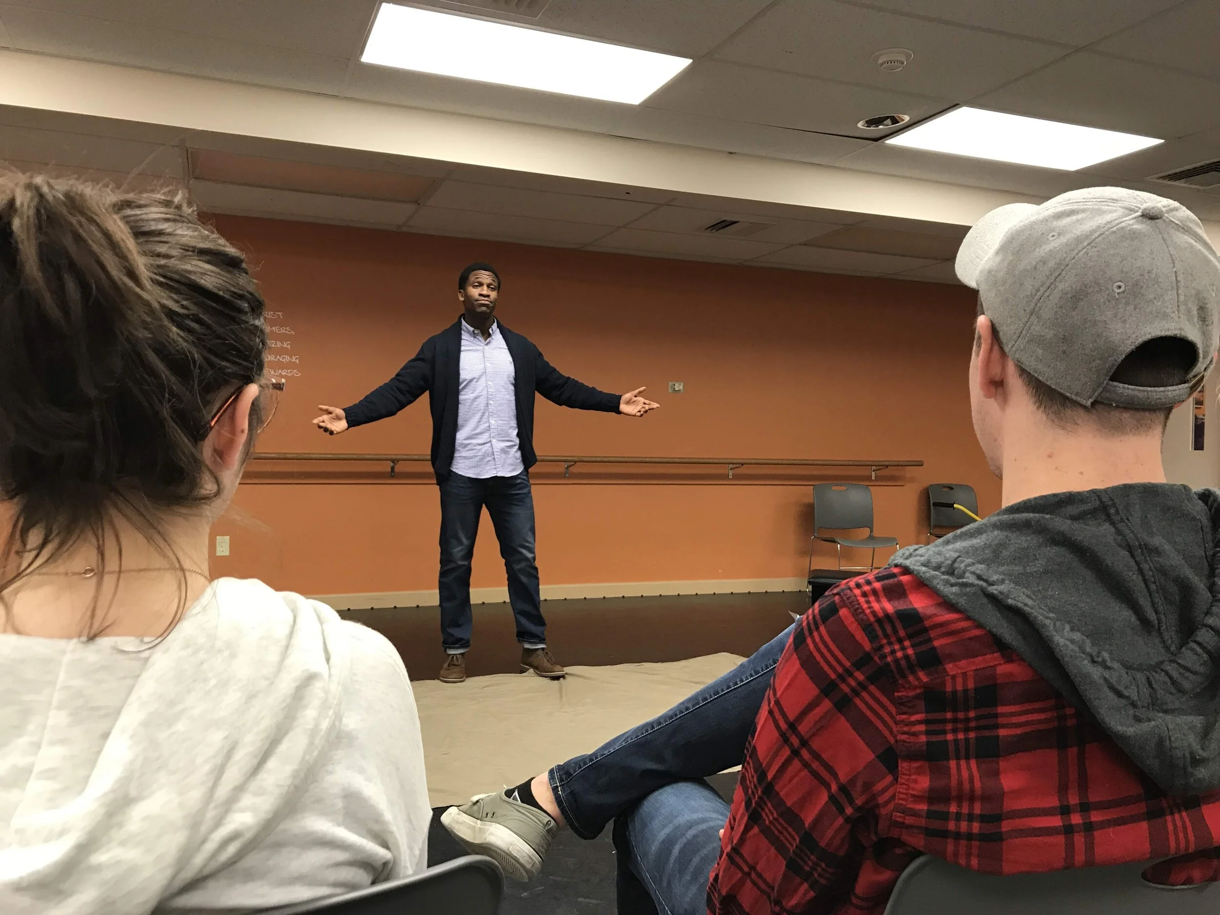 Joel performing his monologue from Julius Caesar. 