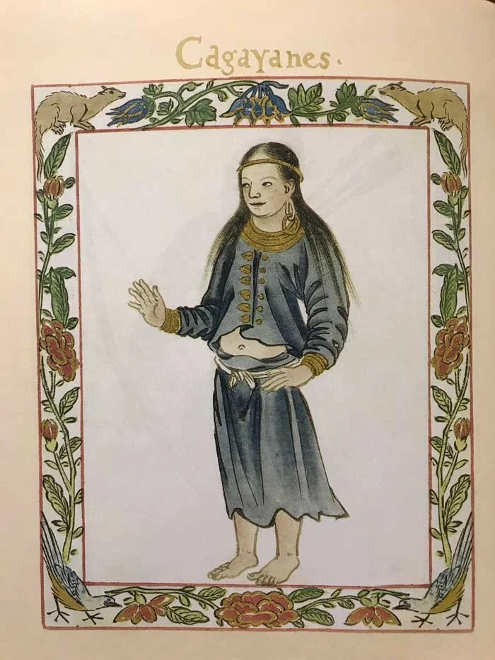 Illustration from the Boxer Codex (c. 1590). This provides rare visual insight into what early Ilocanos and neighboring groups may have worn, including hairstyles and basic attire.